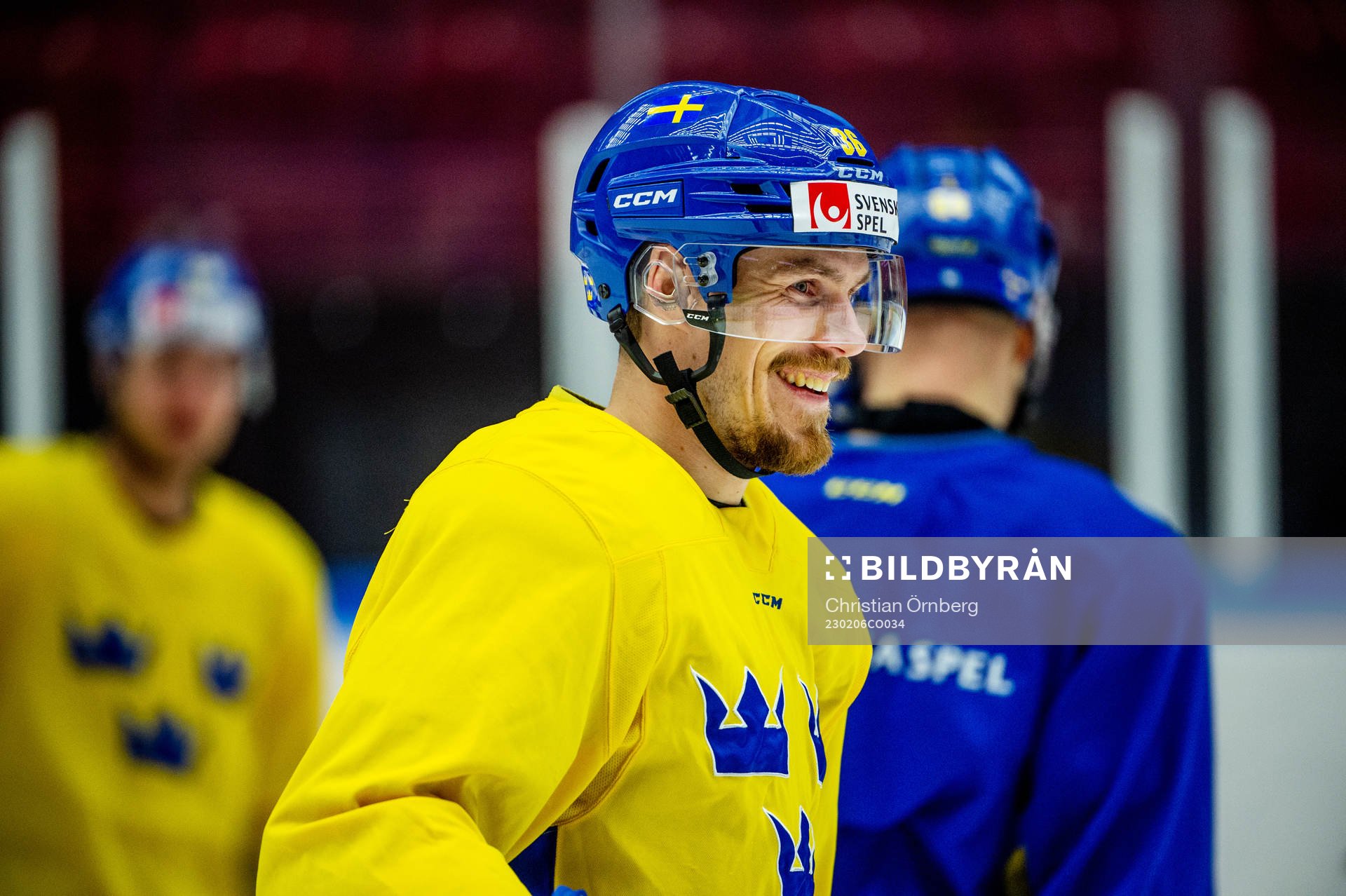Emil Larsson of Sweden at a practice session