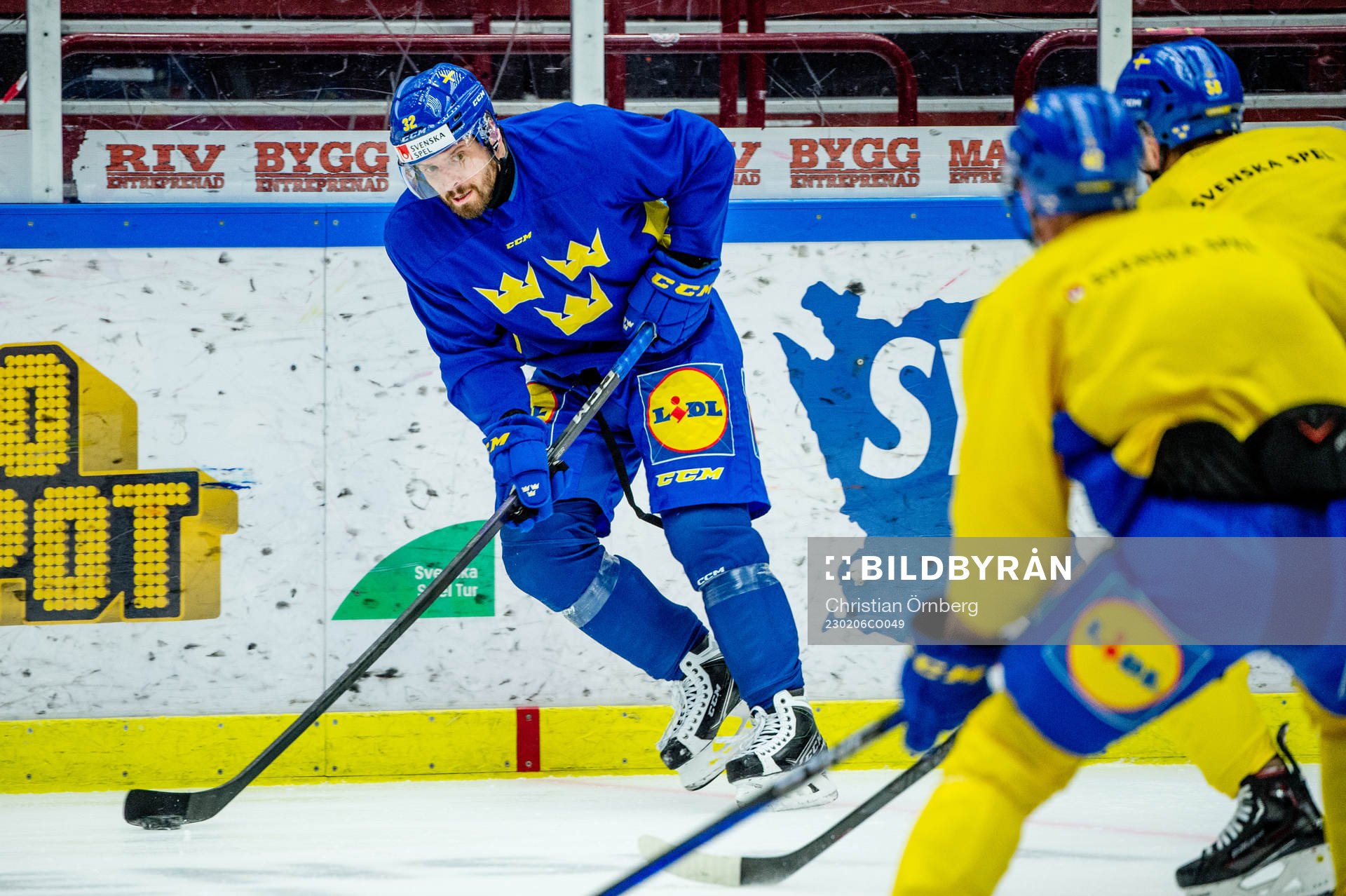 Lukas Bengtsson of Sweden at a practice session