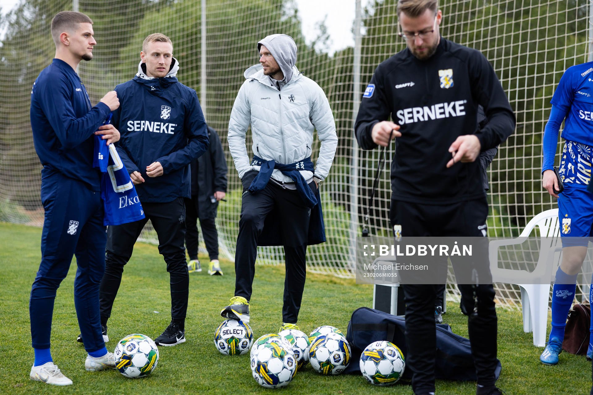 IFK Göteborgs Sebastian Ohlsson och Marcus Berg innan