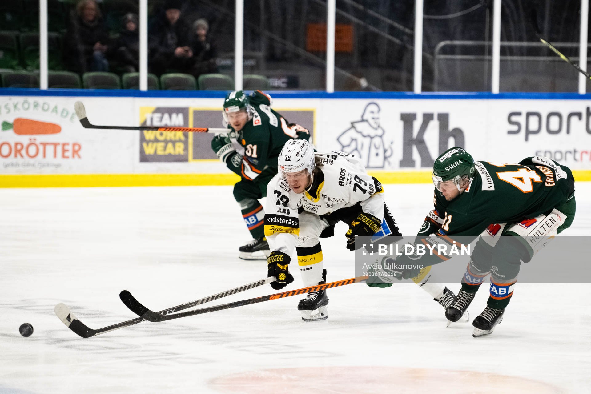 Kristianstads Melker Eriksson och Västerås Gabriel Kangas