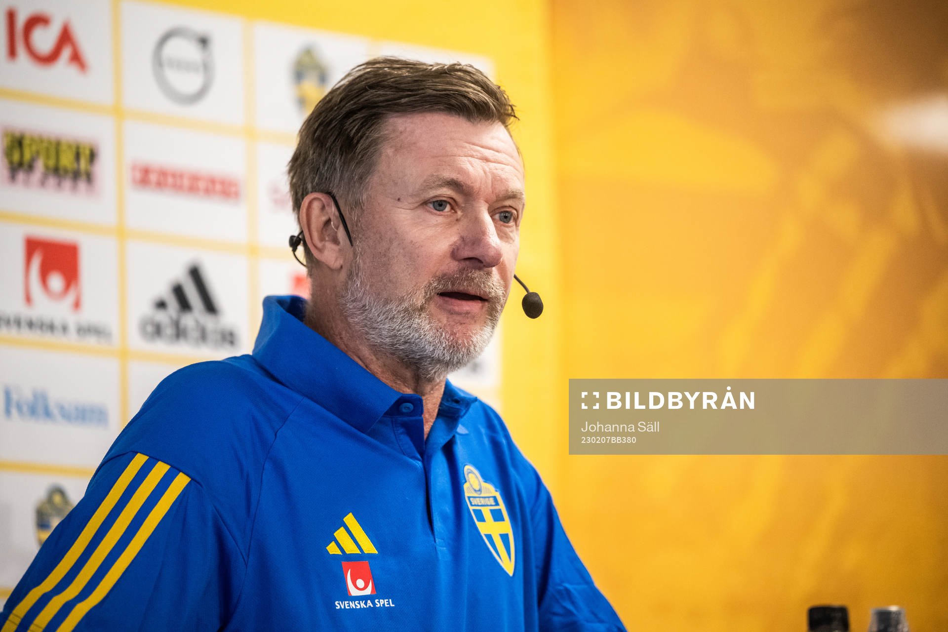 Peter Gerhardsson, head coach of the Swedish women’s