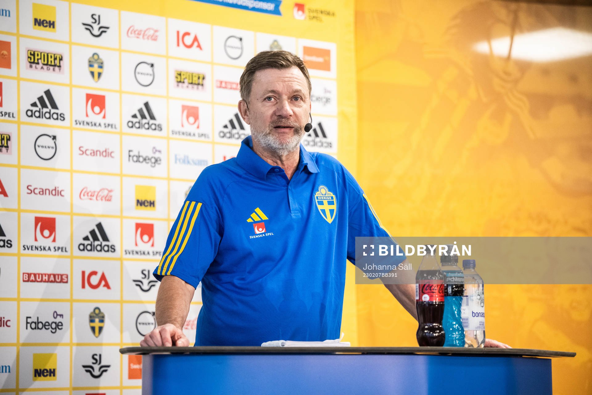 Peter Gerhardsson, head coach of the Swedish women’s