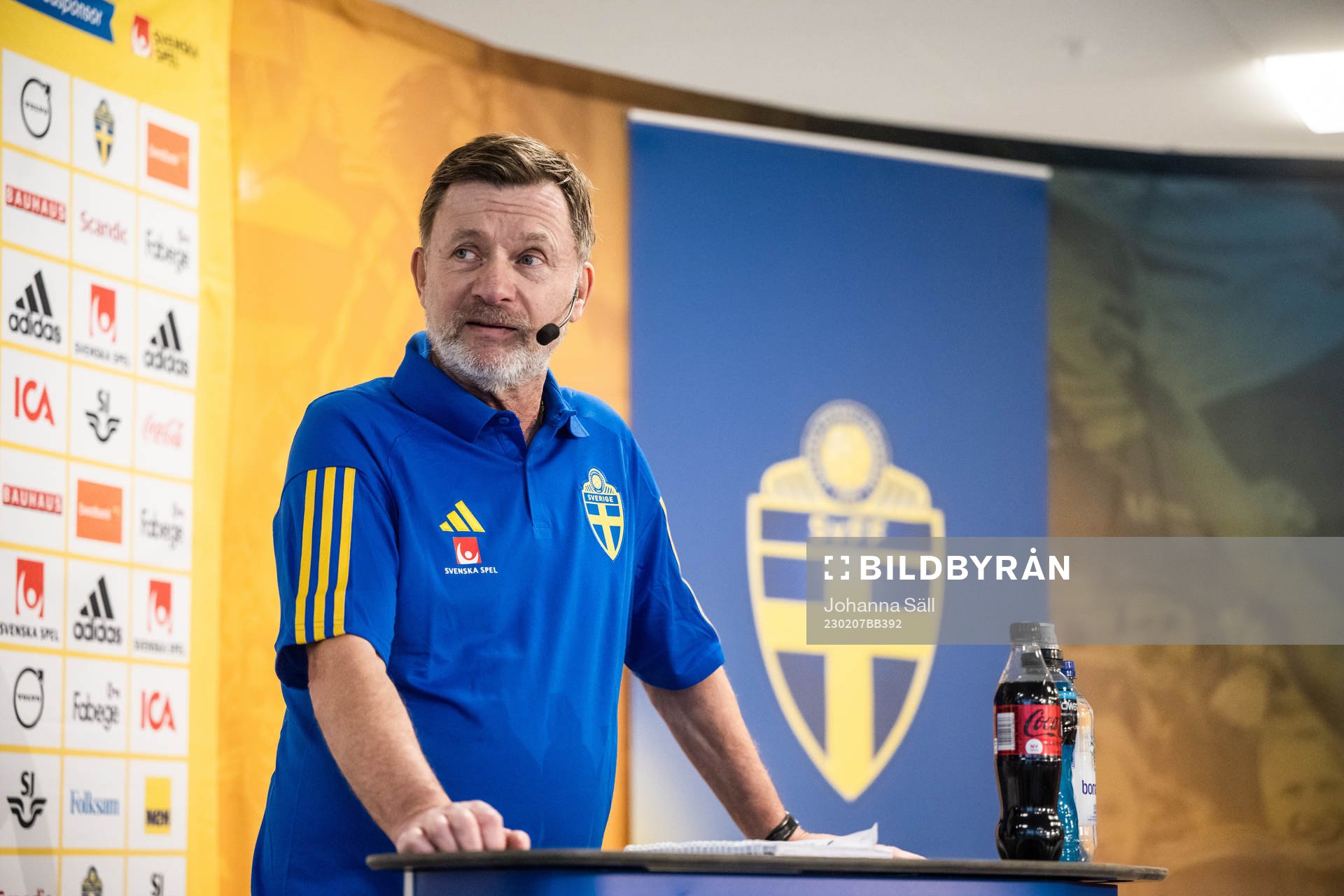Peter Gerhardsson, head coach of the Swedish women’s
