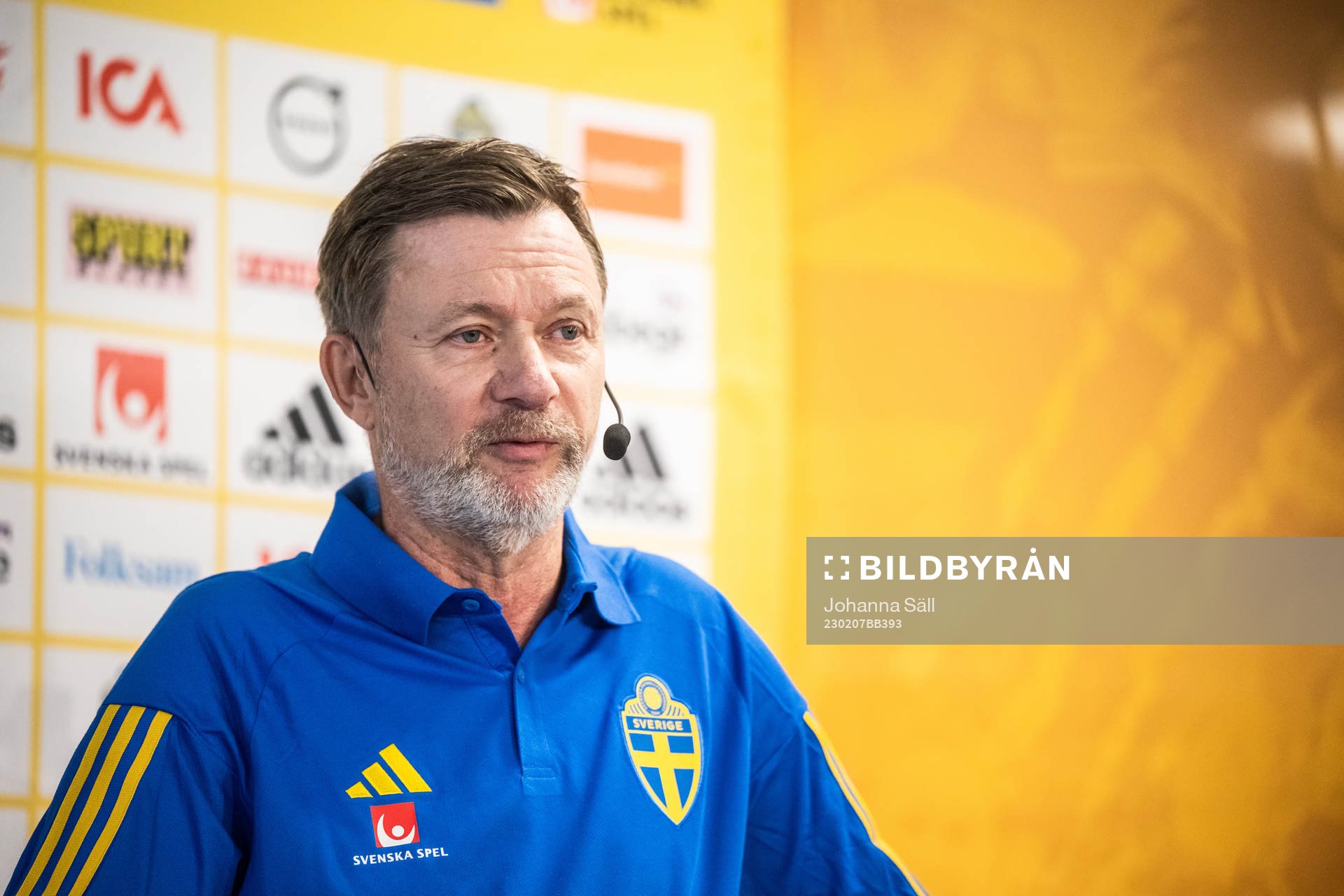 Peter Gerhardsson, head coach of the Swedish women’s