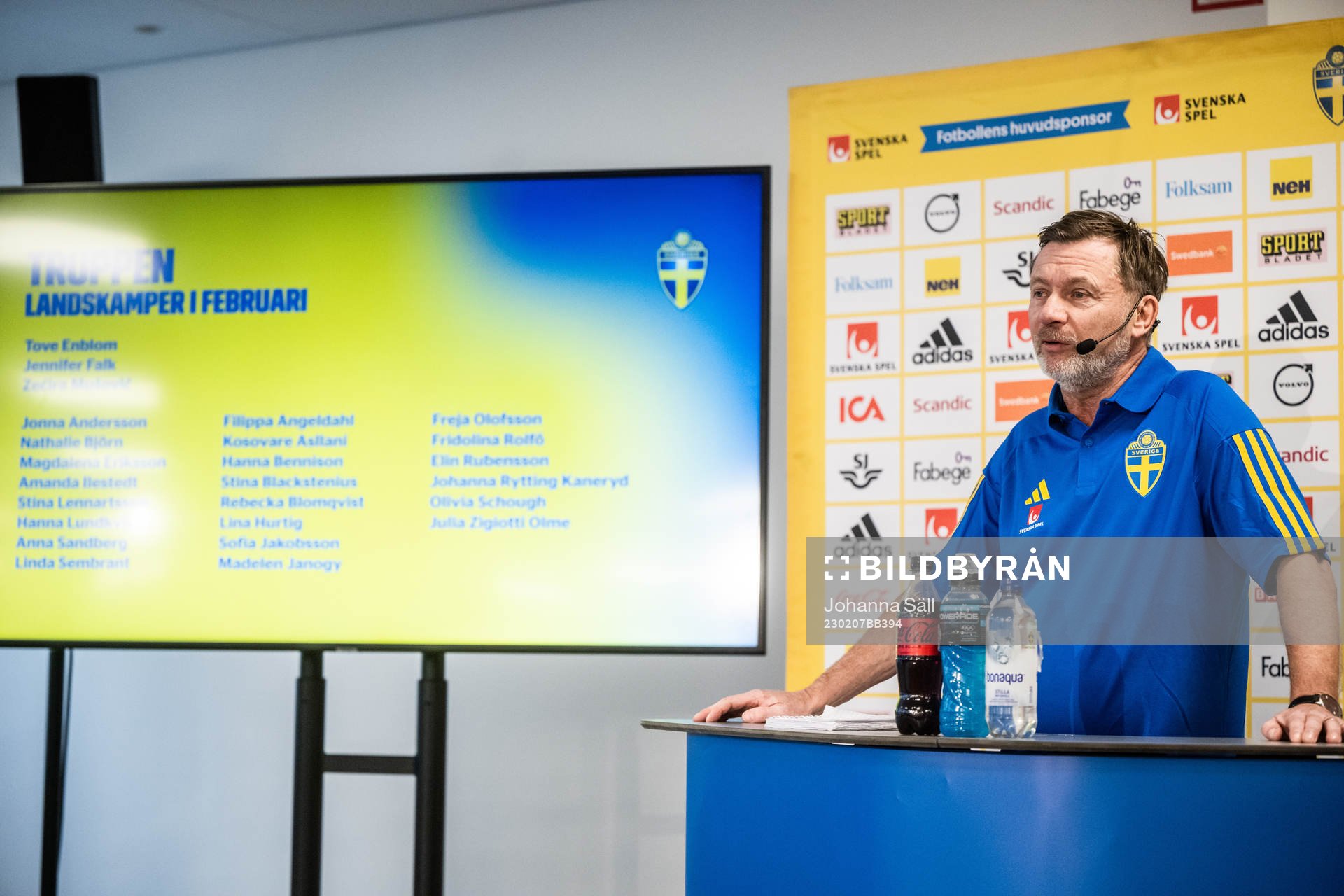 Peter Gerhardsson, head coach of the Swedish women’s
