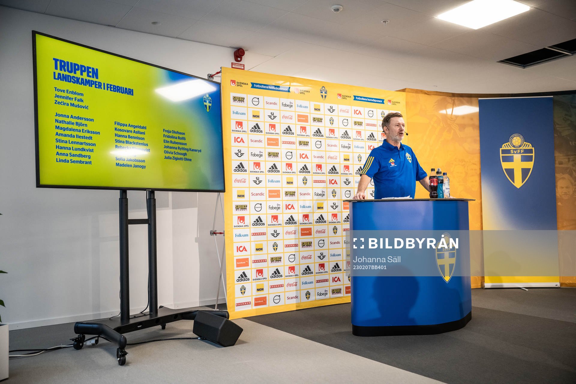 Peter Gerhardsson, head coach of the Swedish women’s