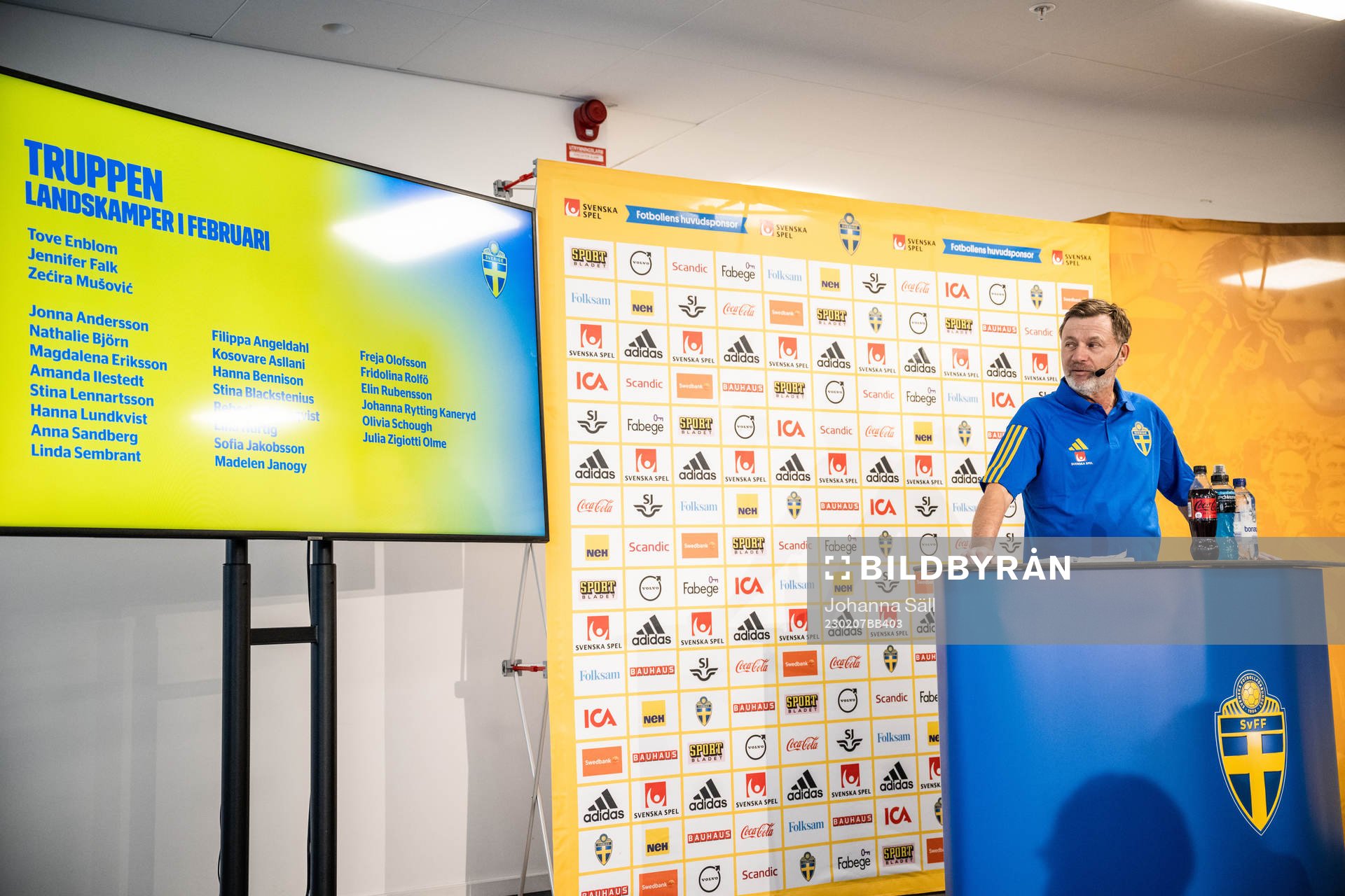 Peter Gerhardsson, head coach of the Swedish women’s