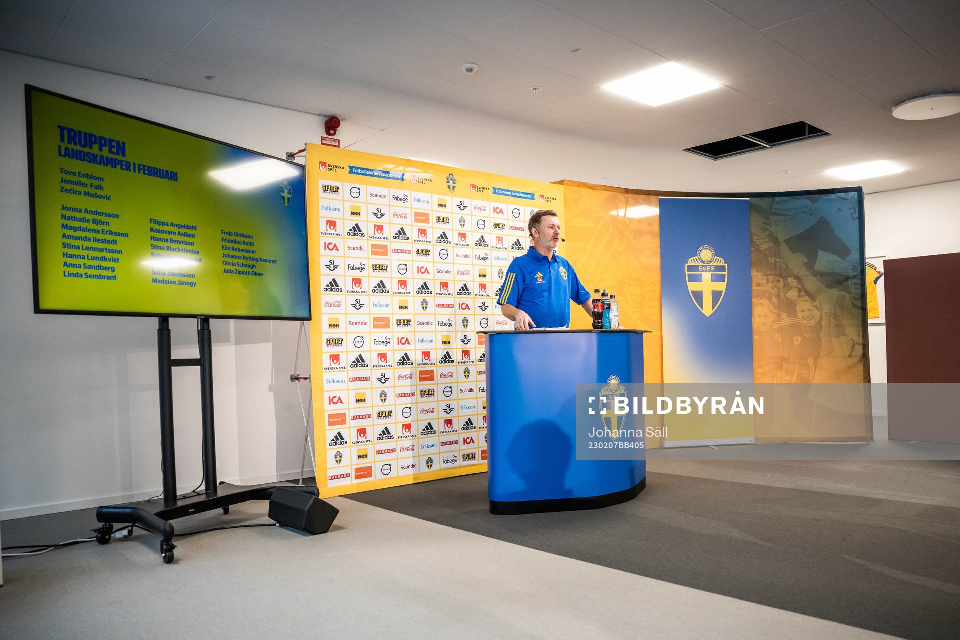 Peter Gerhardsson, head coach of the Swedish women’s
