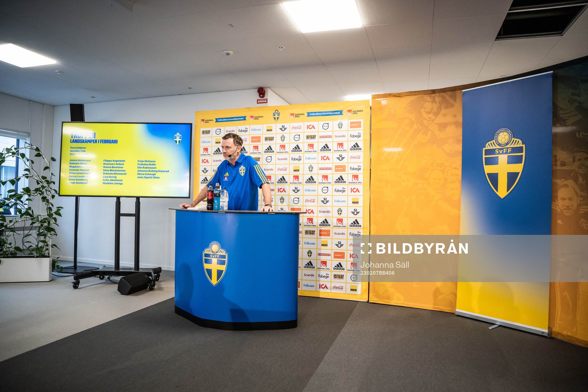 Peter Gerhardsson, head coach of the Swedish women’s