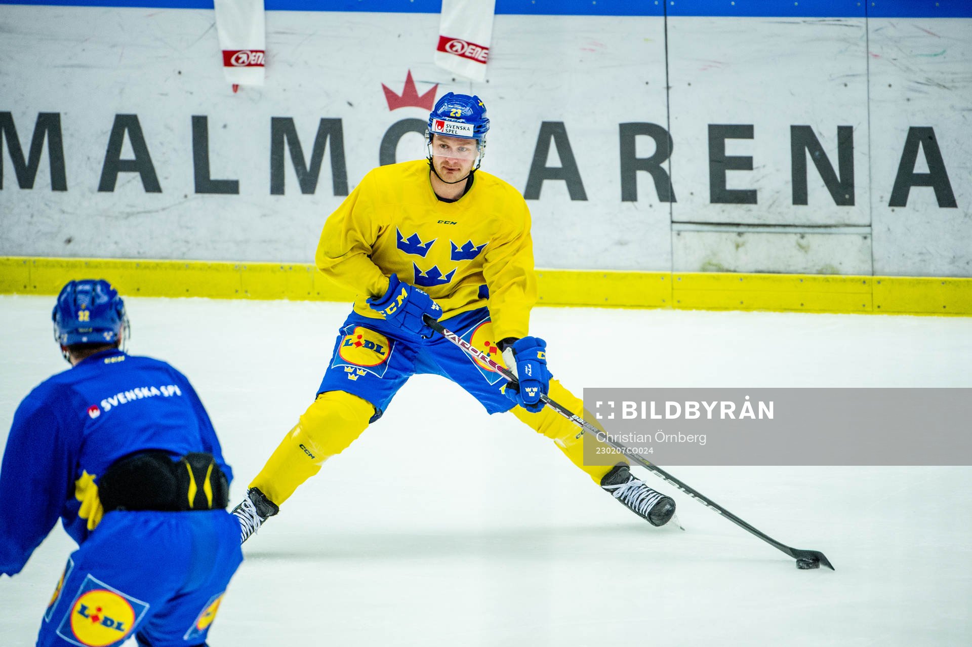 Lucas Wallmark of Sweden at a practice session