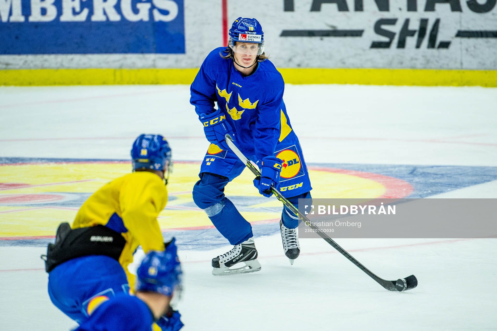 Marcus Sörensen of Sweden at a practice session