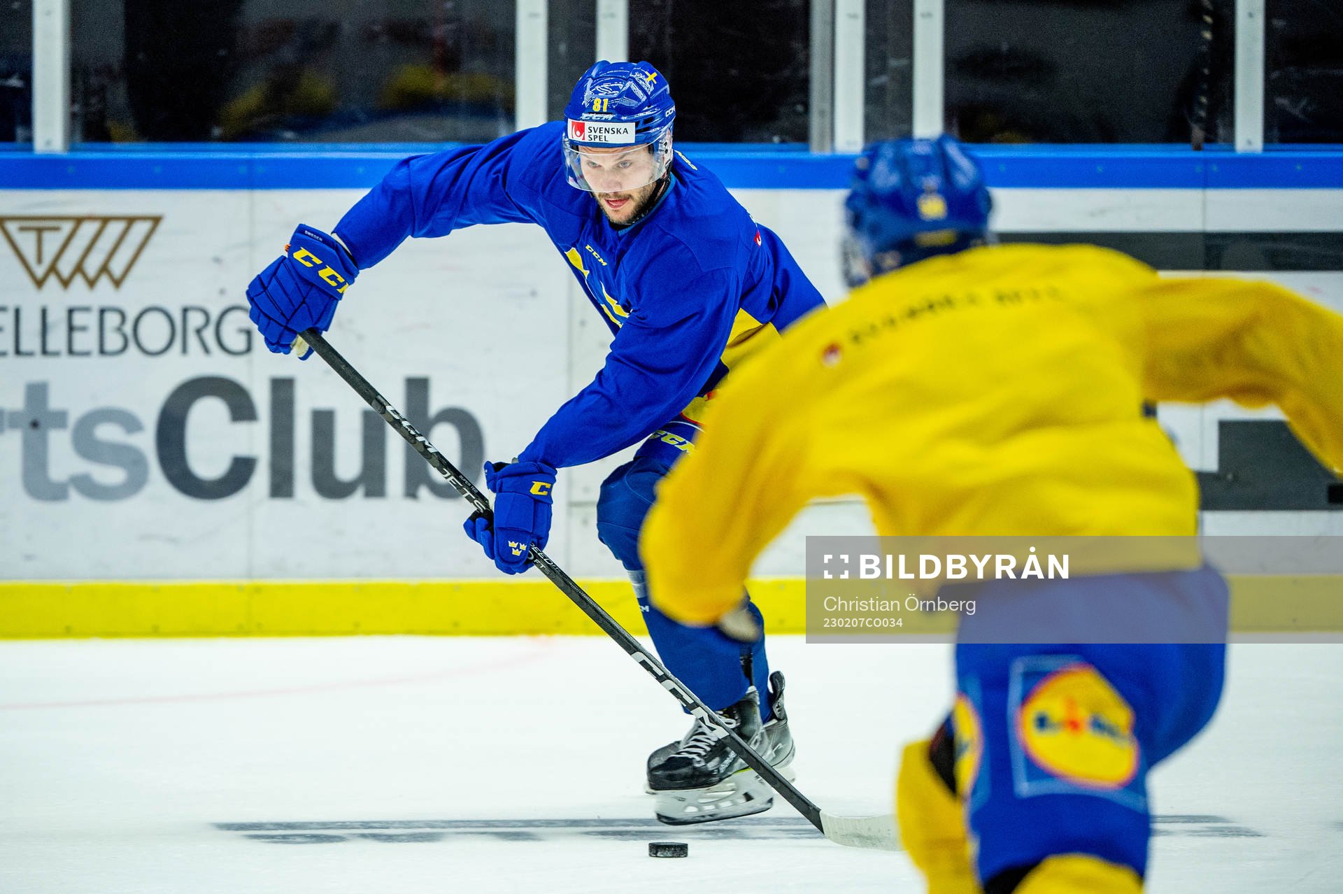 Theodor Lennström of Sweden at a practice session