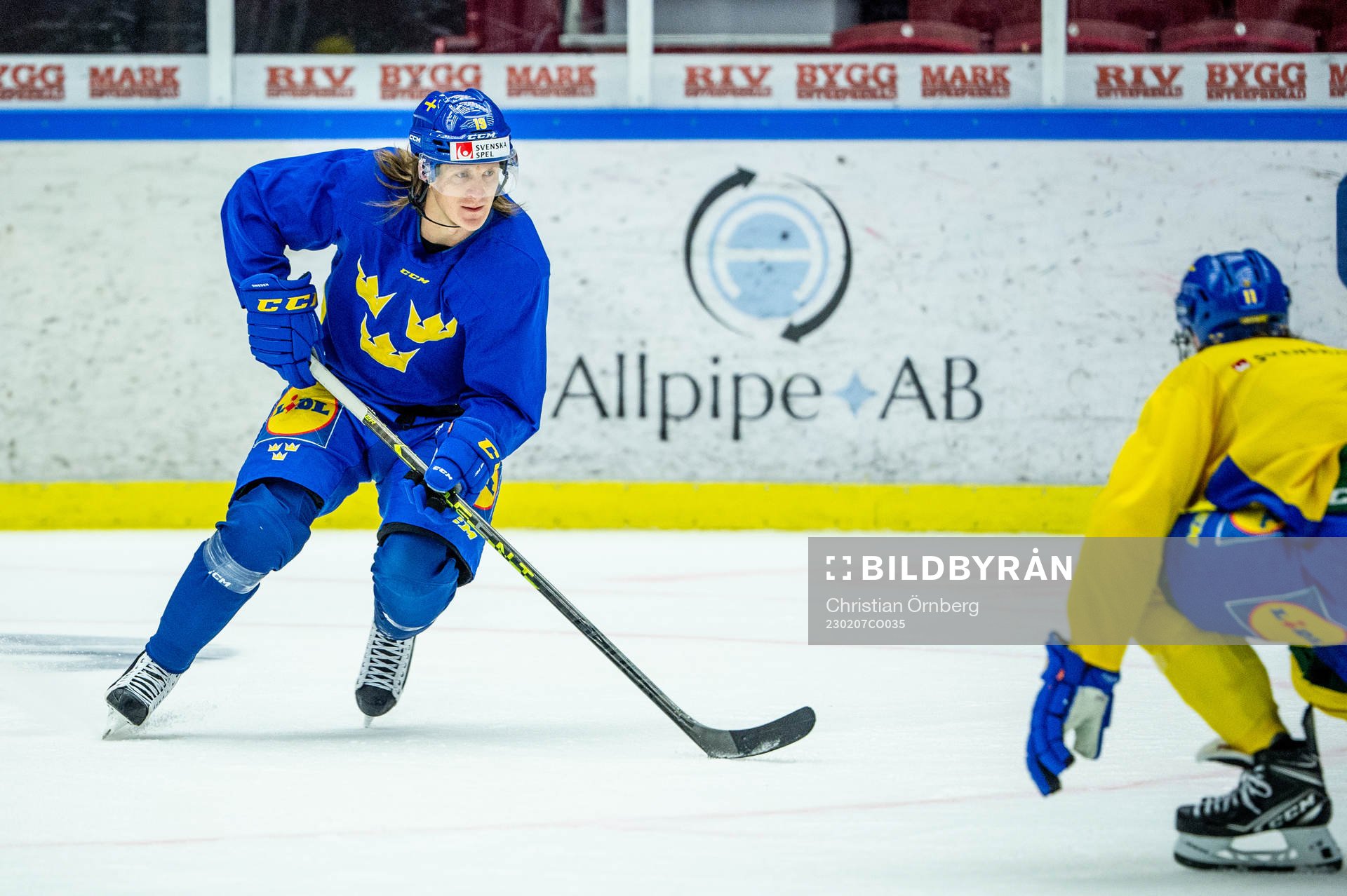 Marcus Sörensen of Sweden at a practice session