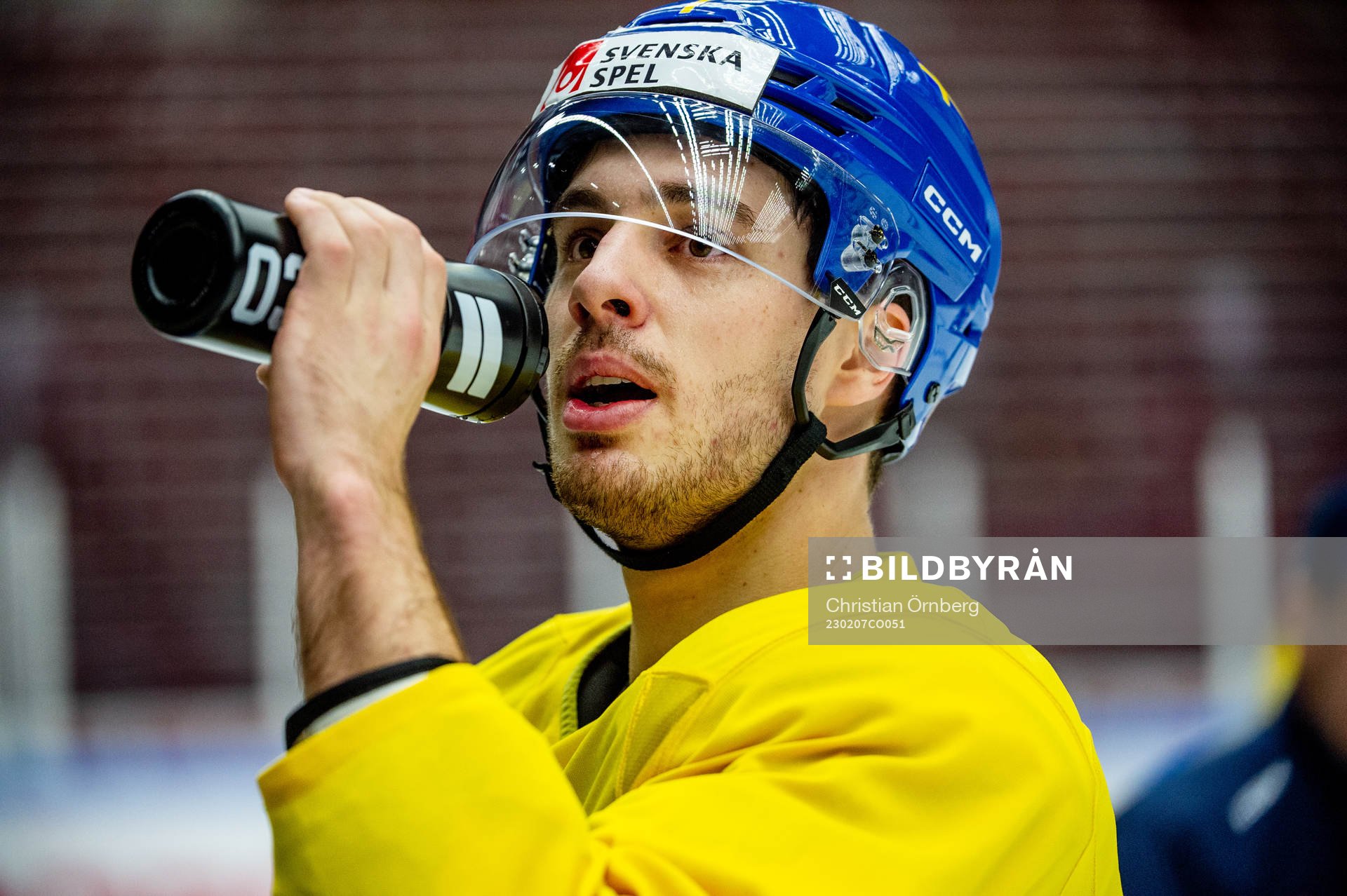 Hardy Häman Aktell of Sweden at a practice session