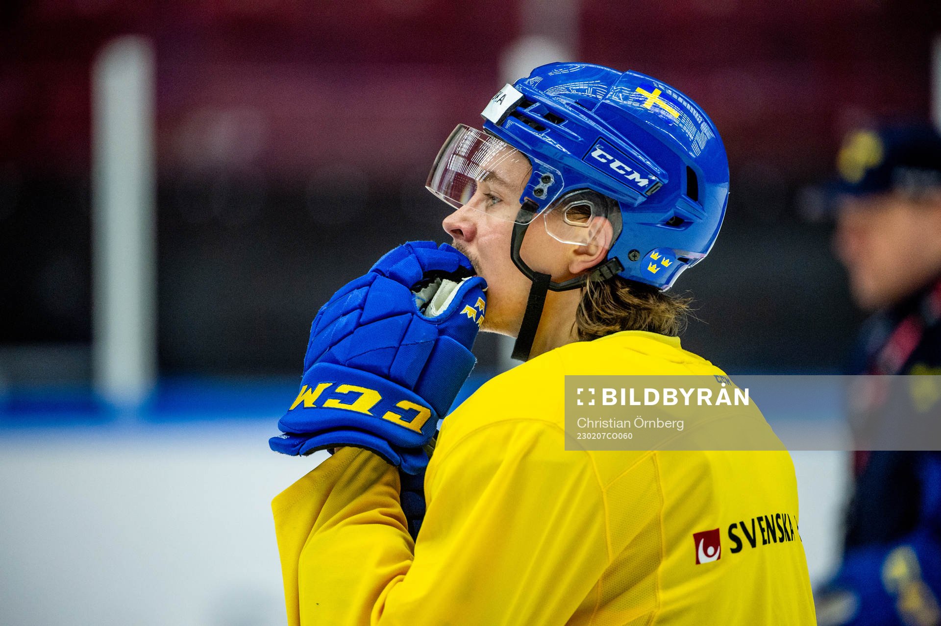 Joakim Nygård of Sweden at a practice session