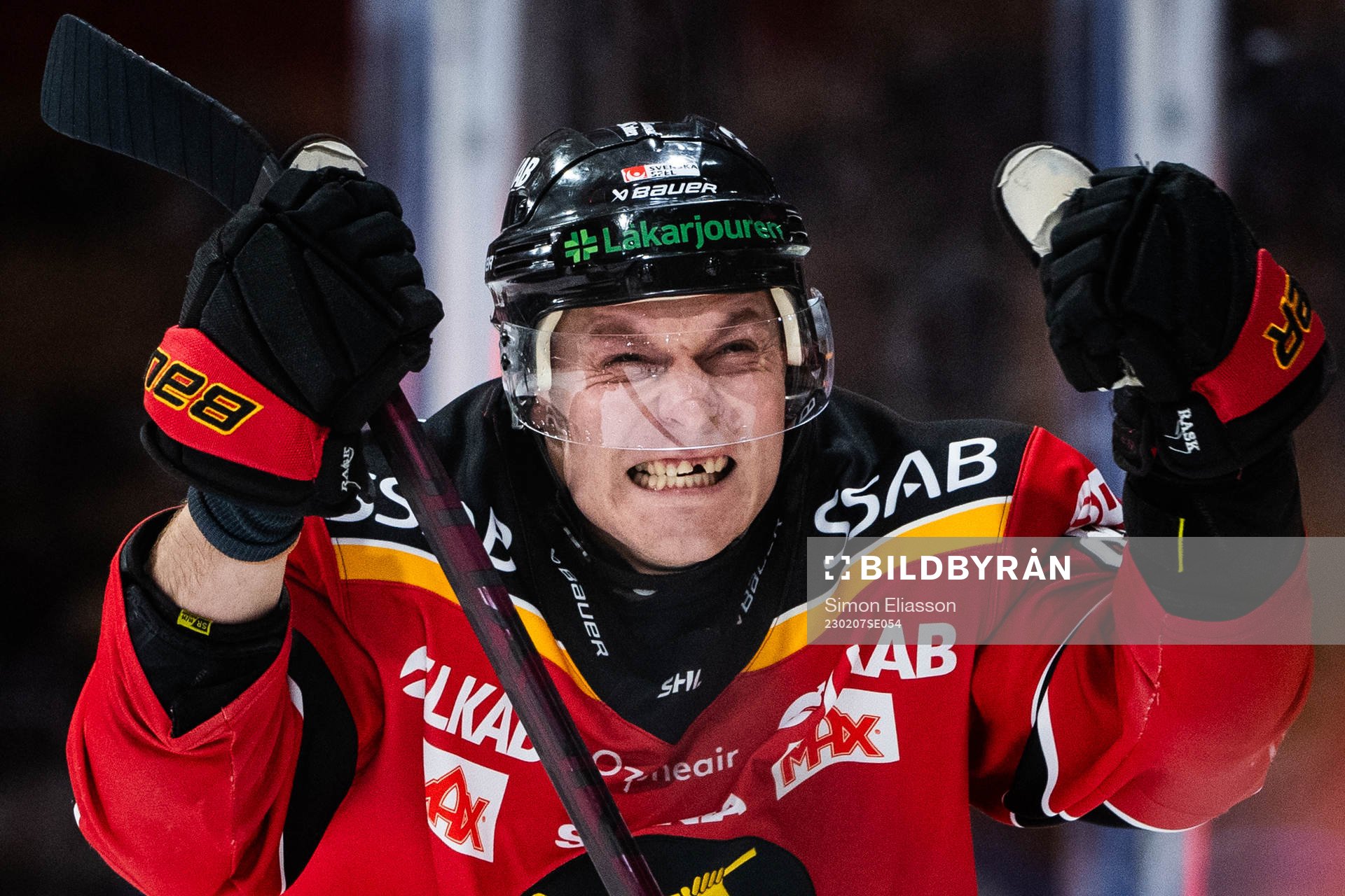 Luleås Joonas Rask jublar