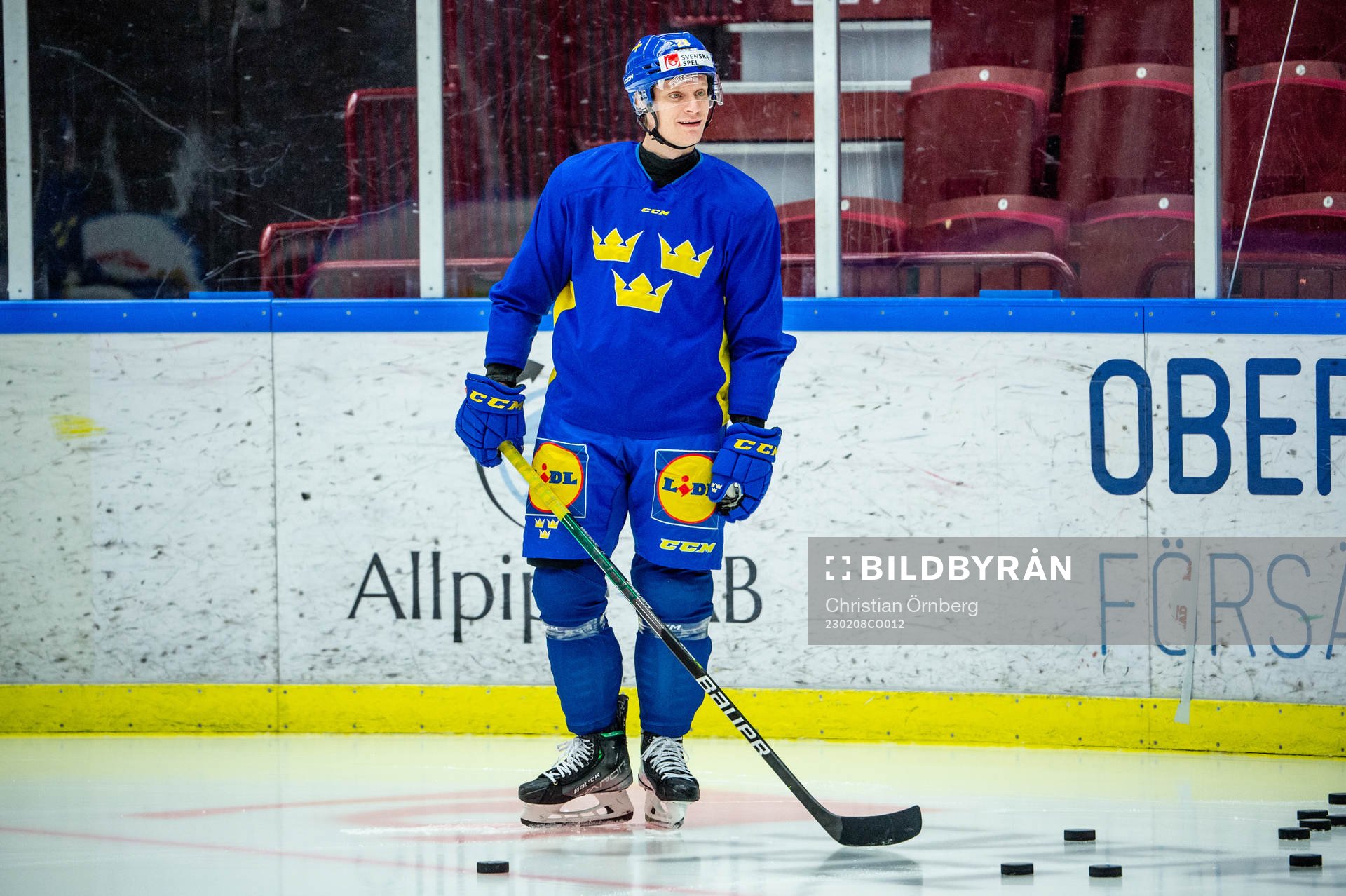 Anton Bengtsson of Sweden at a practice session