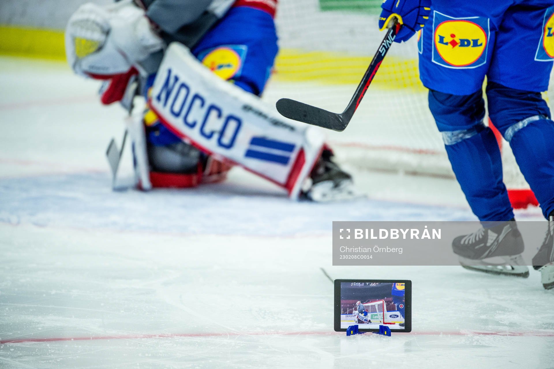 The players of Sweden at a practice session
