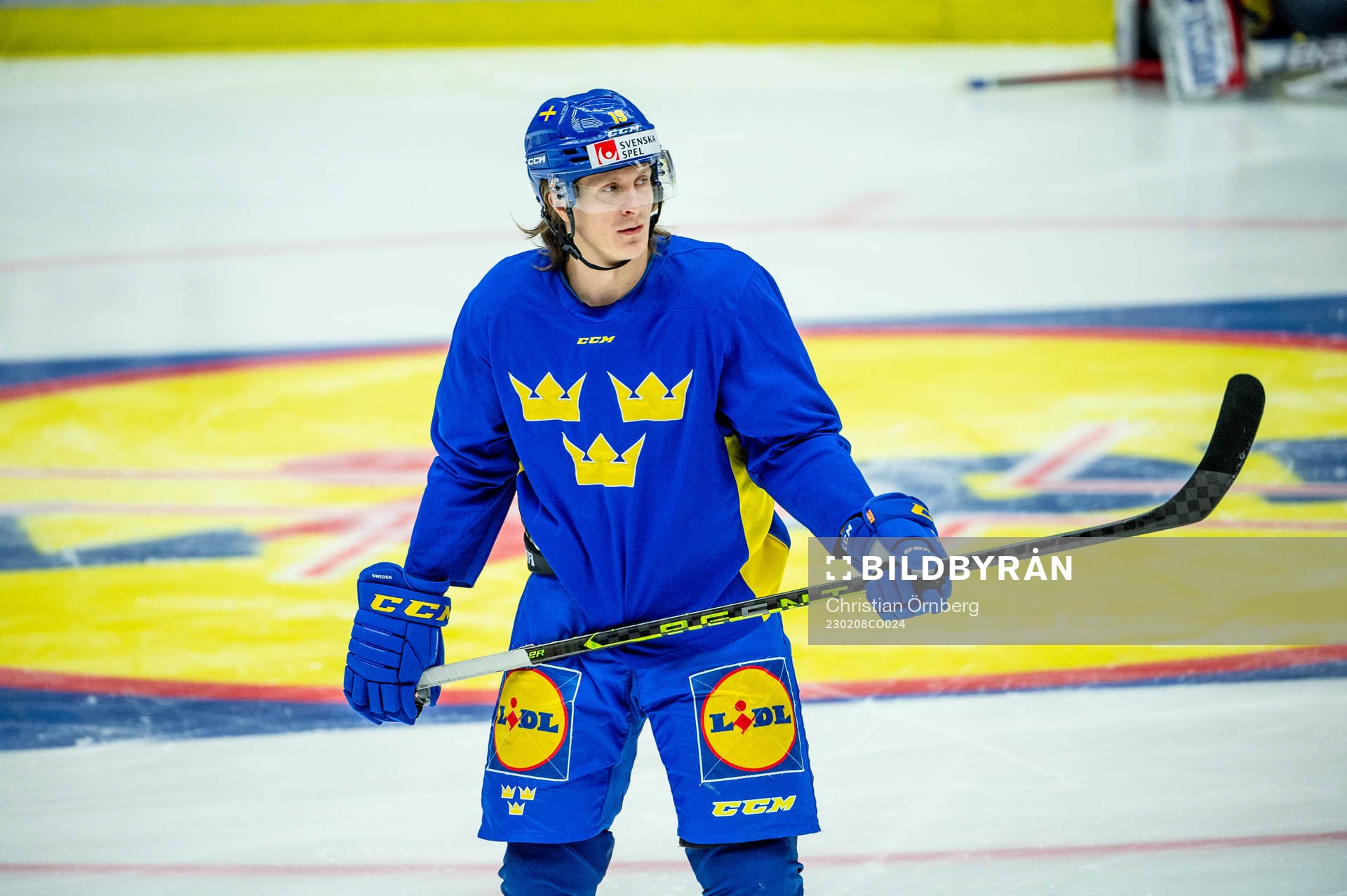Marcus Sörensen of Sweden at a practice session