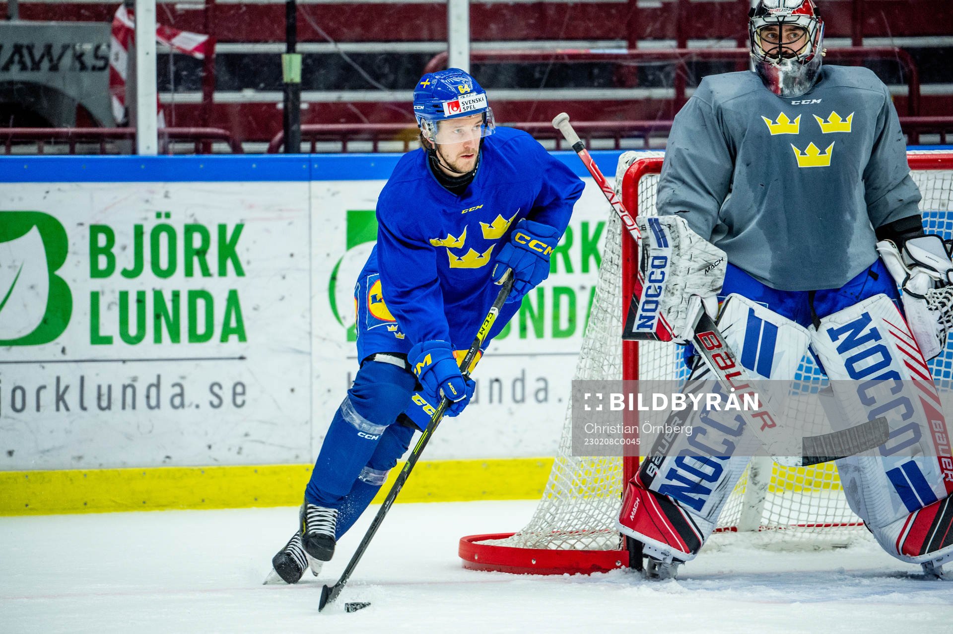 Jonathan Pudas of Sweden at a practice session