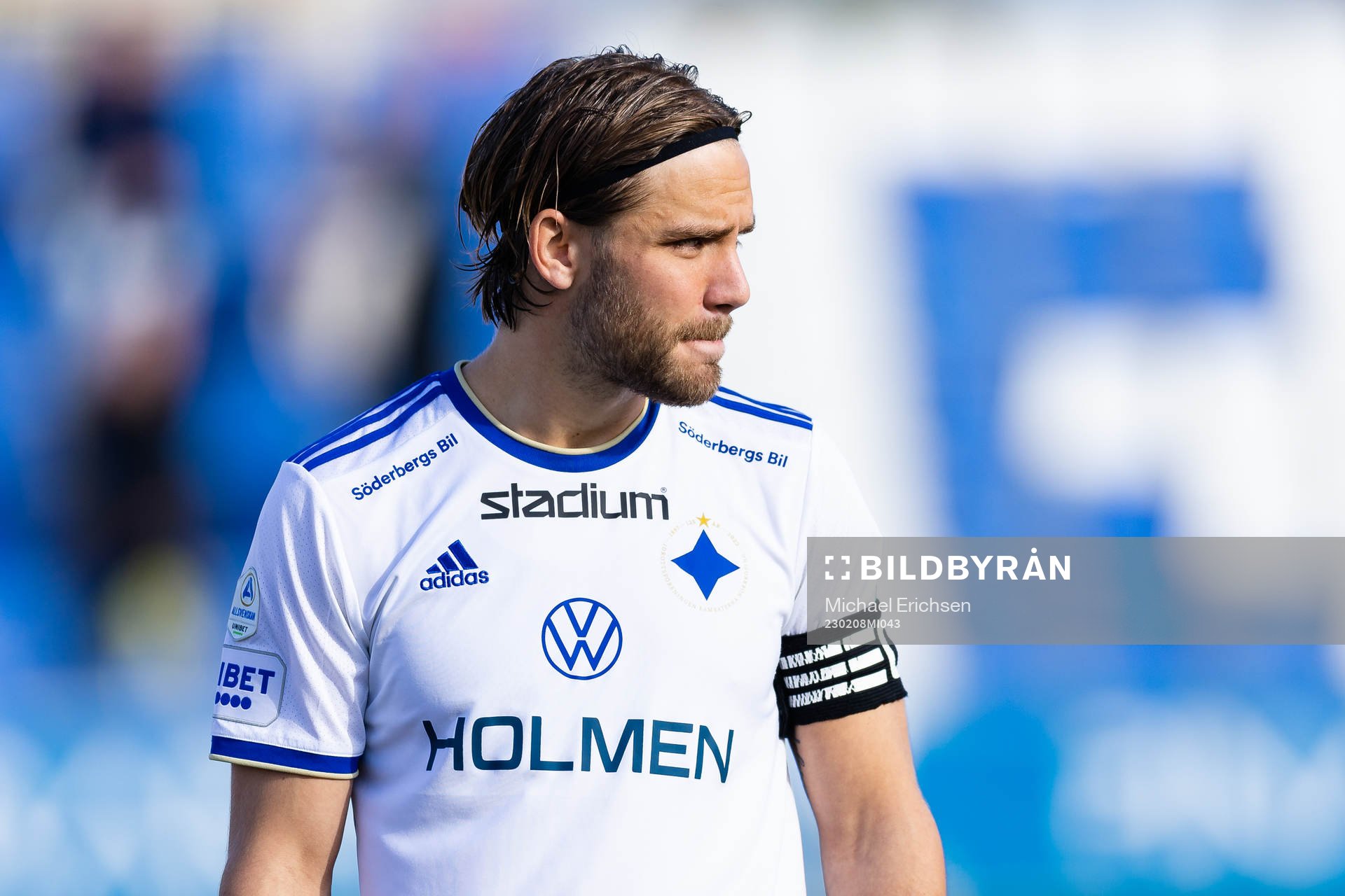 Norrköpings Christoffer Nyman innan  träningsmatchen i