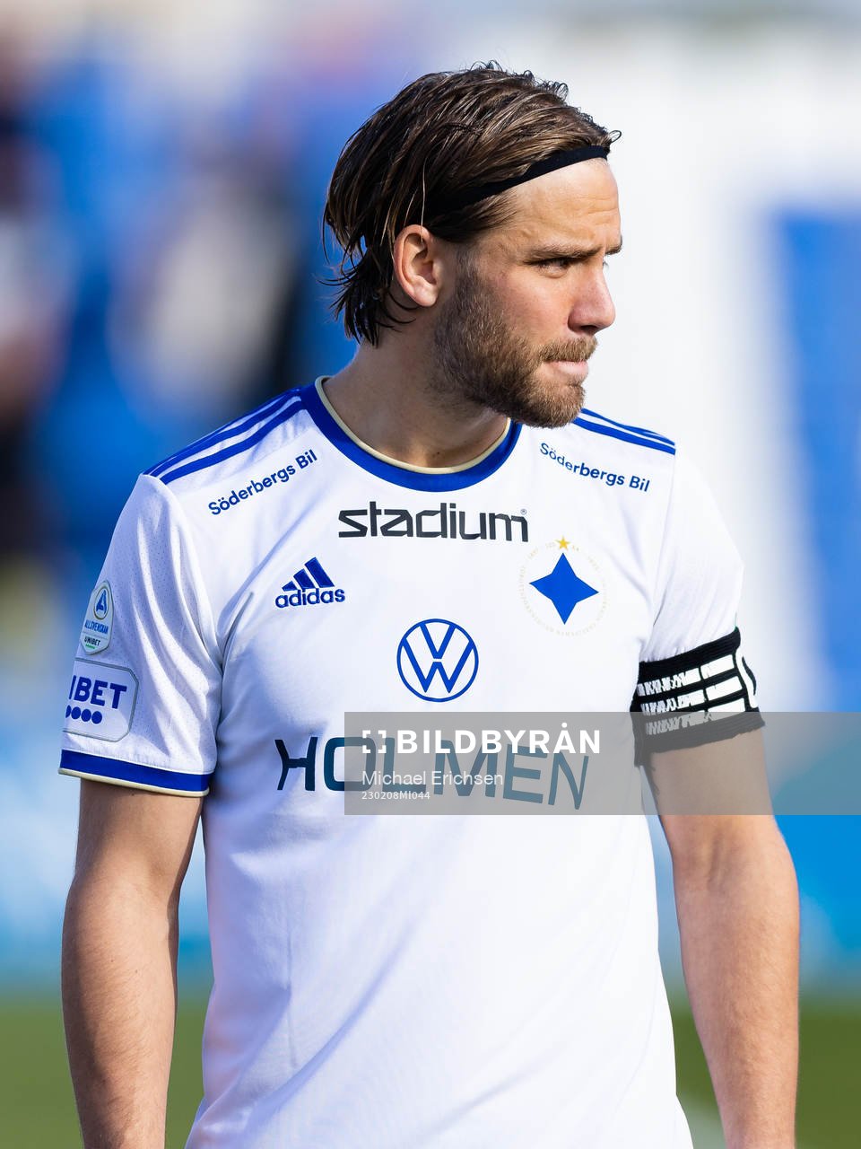 Norrköpings Christoffer Nyman innan  träningsmatchen i