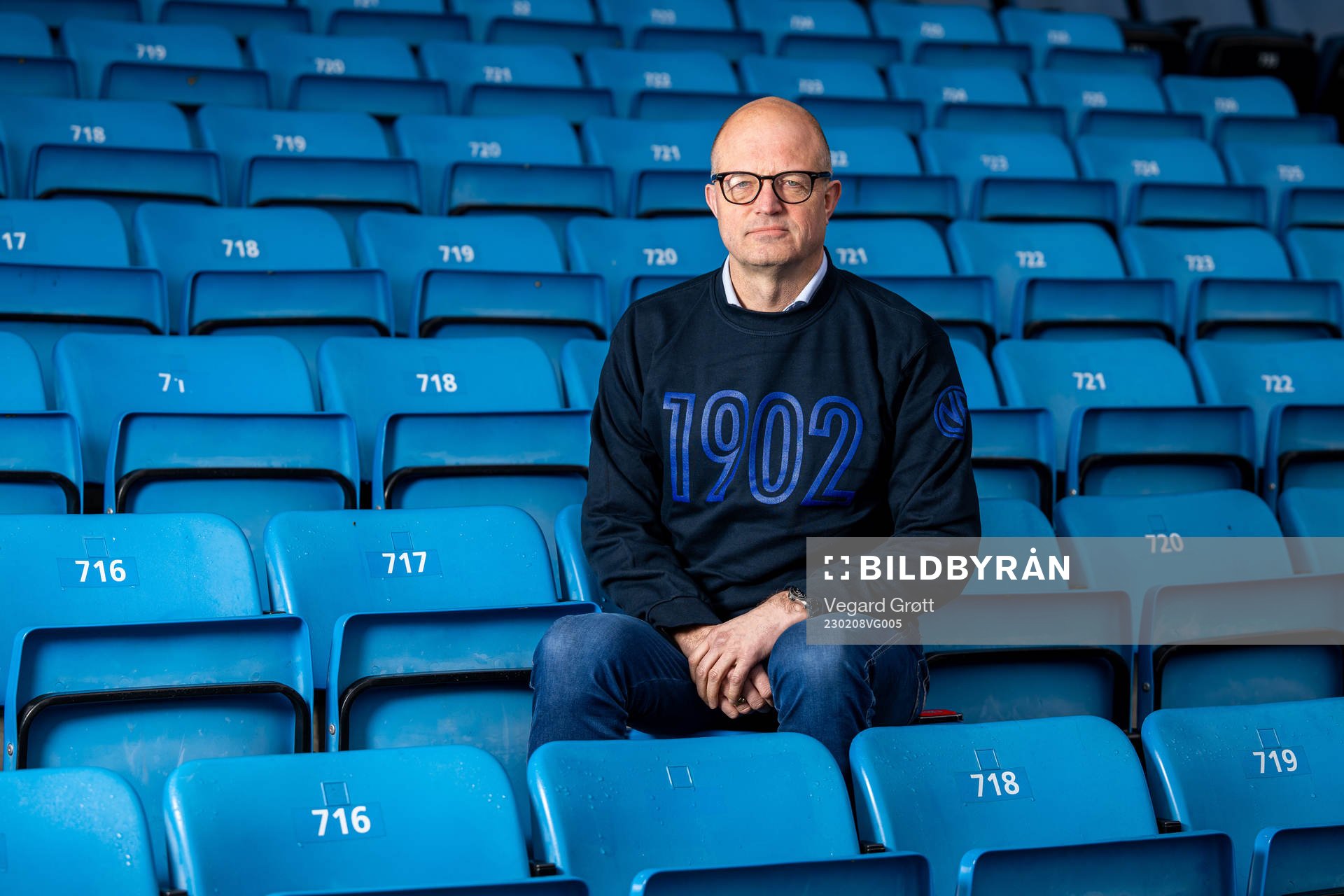 Karl-Petter Løken, general secretary of the Norwegian Football Association (NFF), poses for a portrait on February 8, 2023 in Oslo.