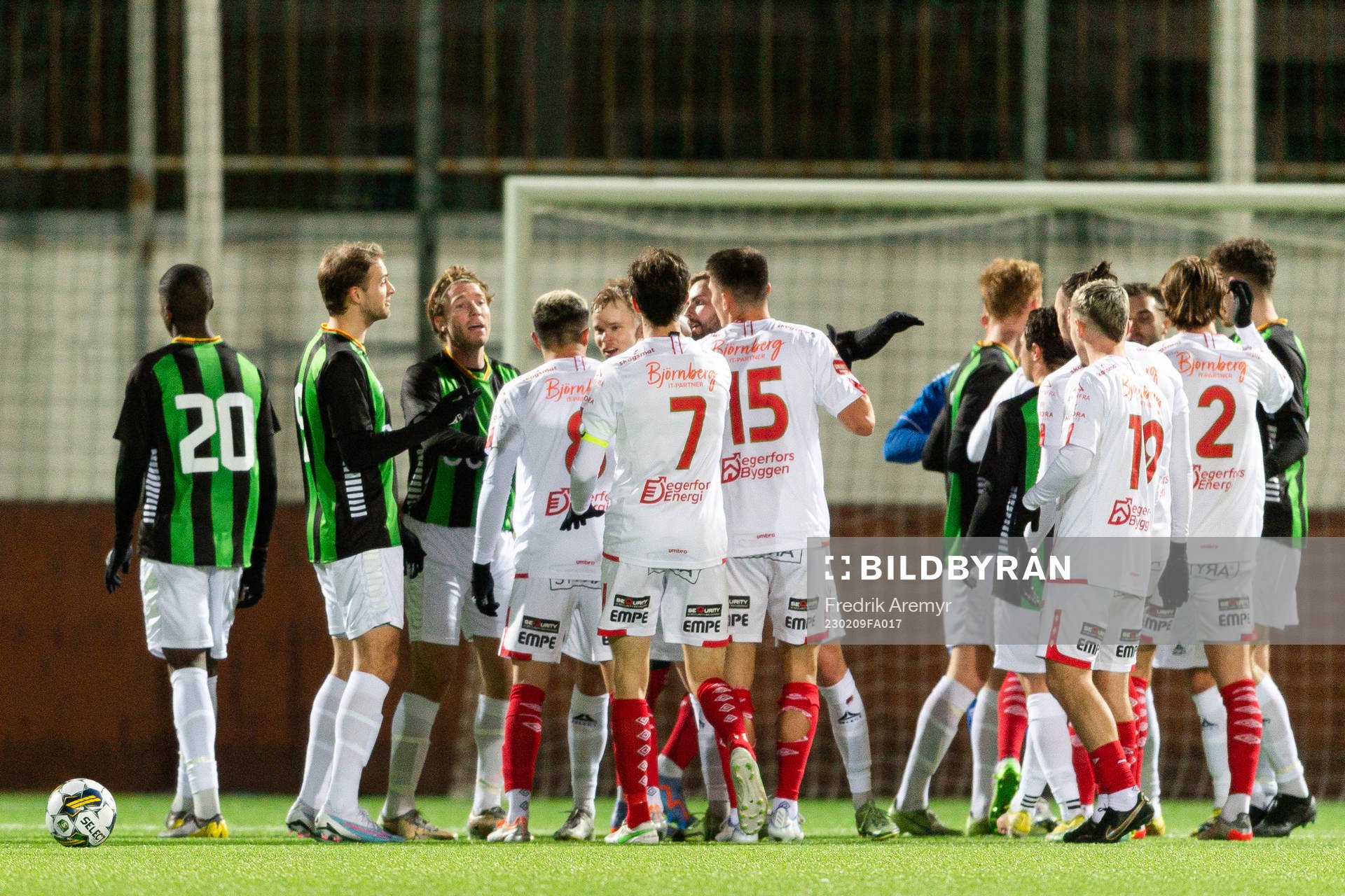 Bråk mellan Harun Ibrahim och Degerfors Diego Campos