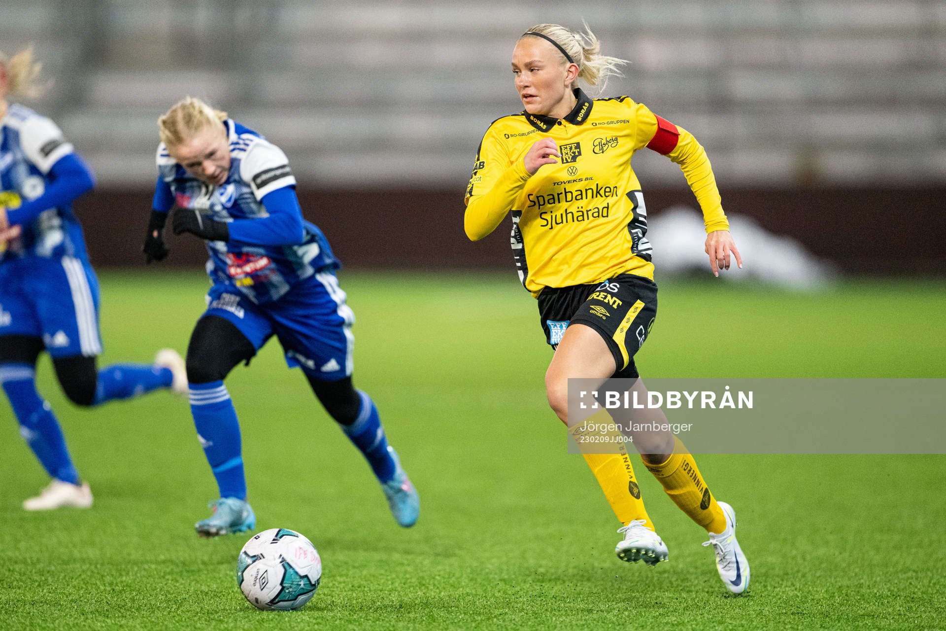 Elfsborgs Matilda Ståhlbom Karlsson under en träningsmatch i fotboll mellan Elfsborg och IFK Örby den 9 februari 2023 i Borås. 