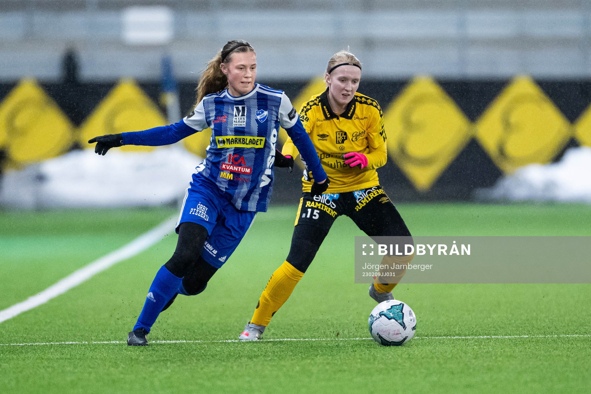 Örbys Malin Sipiläinen och Elfsborgs Saga Andersson