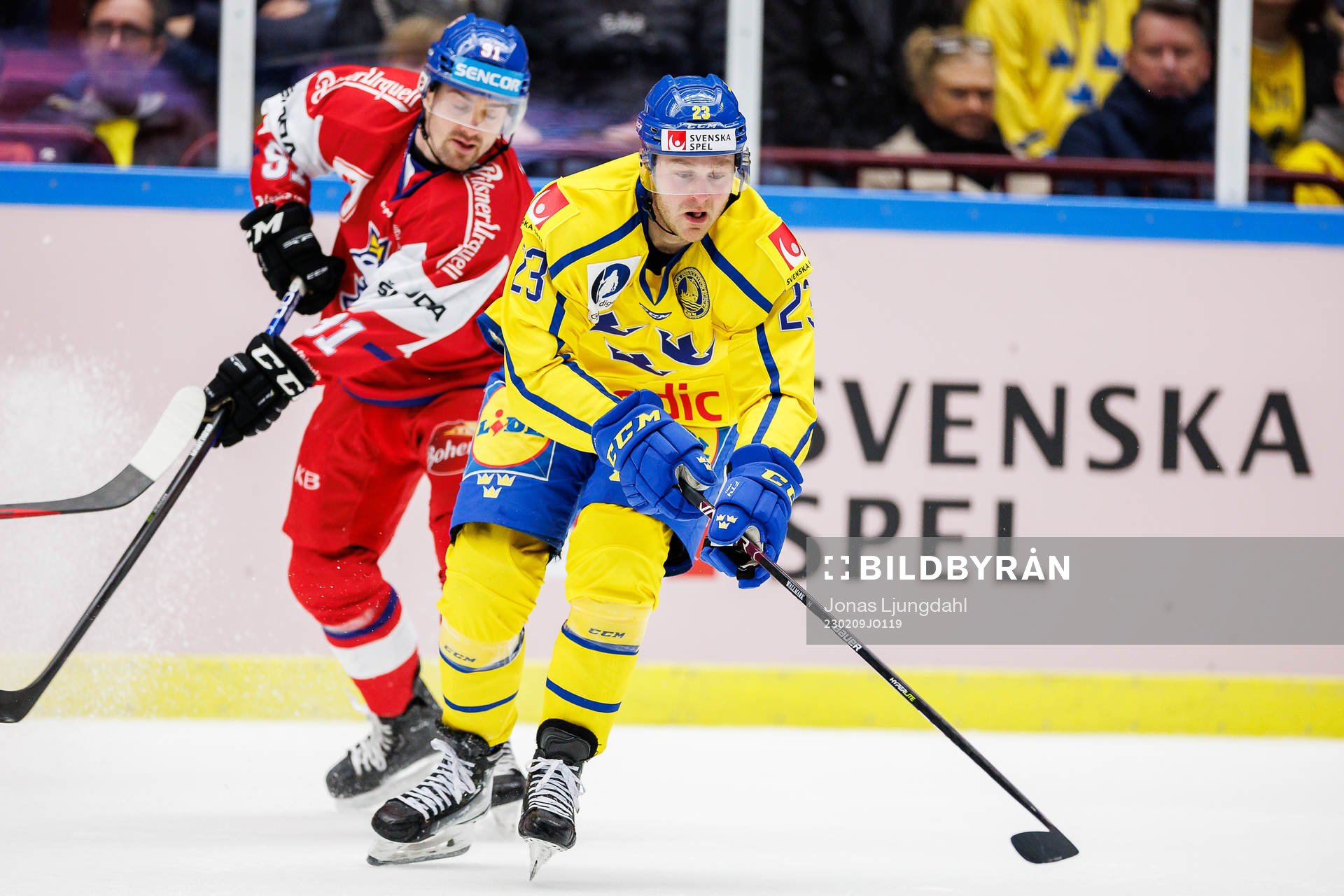 Jakub Flek of Czech Republic Lucas Wallmark of Sweden