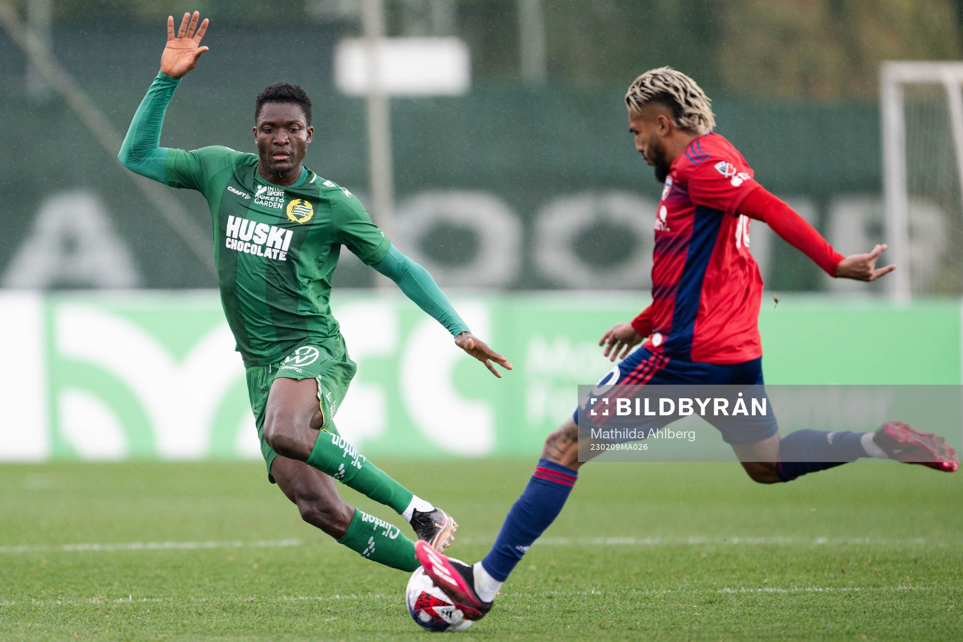 Nathaniel Adjei of Hammarby and Ferreira Jesus of Dallas
