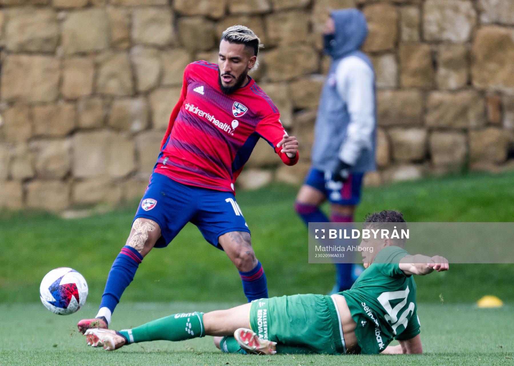Ferreira Jesus of Dallas and Noah John Åstrand of Hammarby