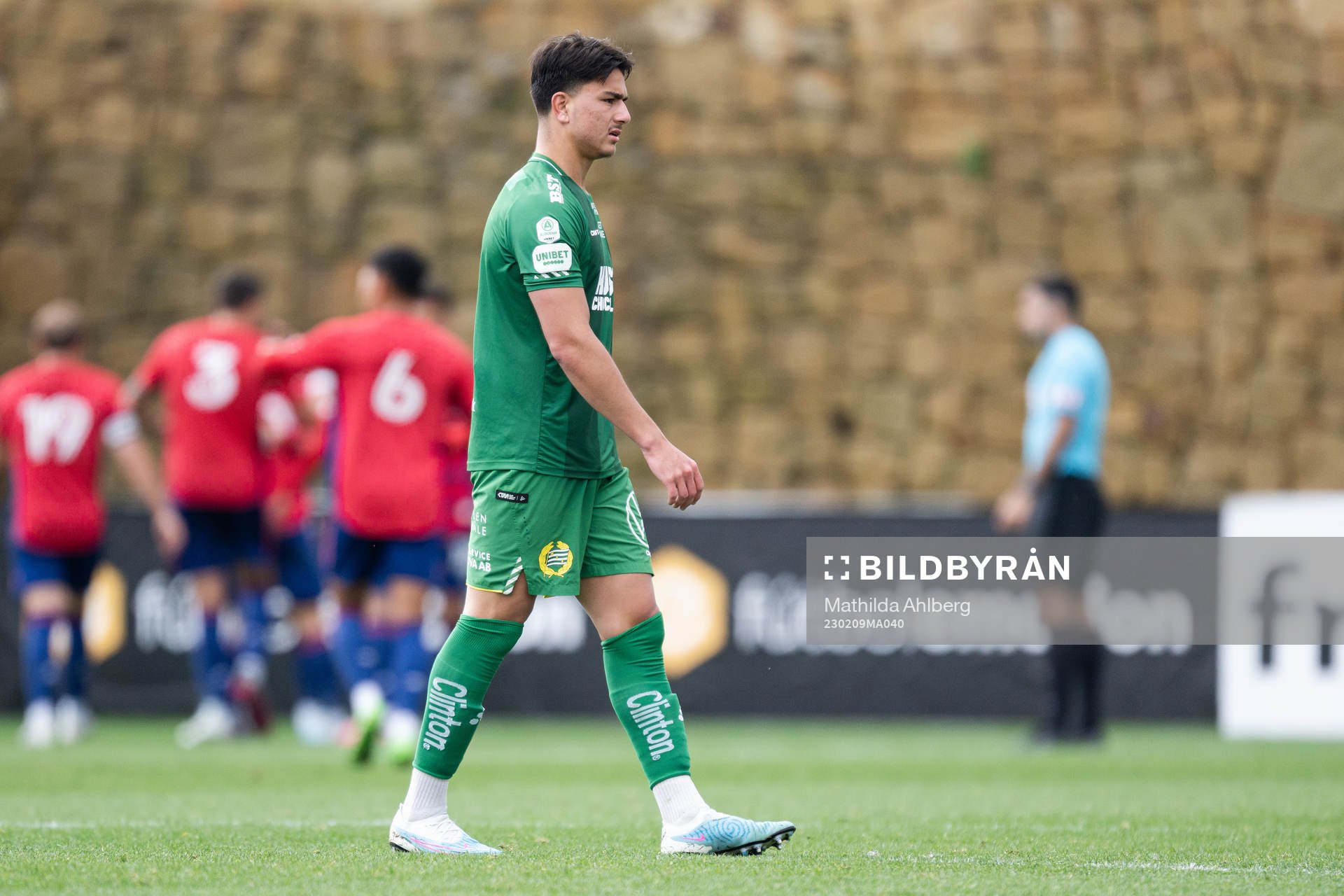 Jusef Erabi of Hammarby looks dejected