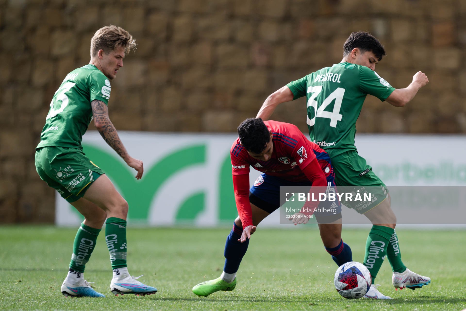 Ludvig Svanberg and Alper Demirol of Hammarby against
