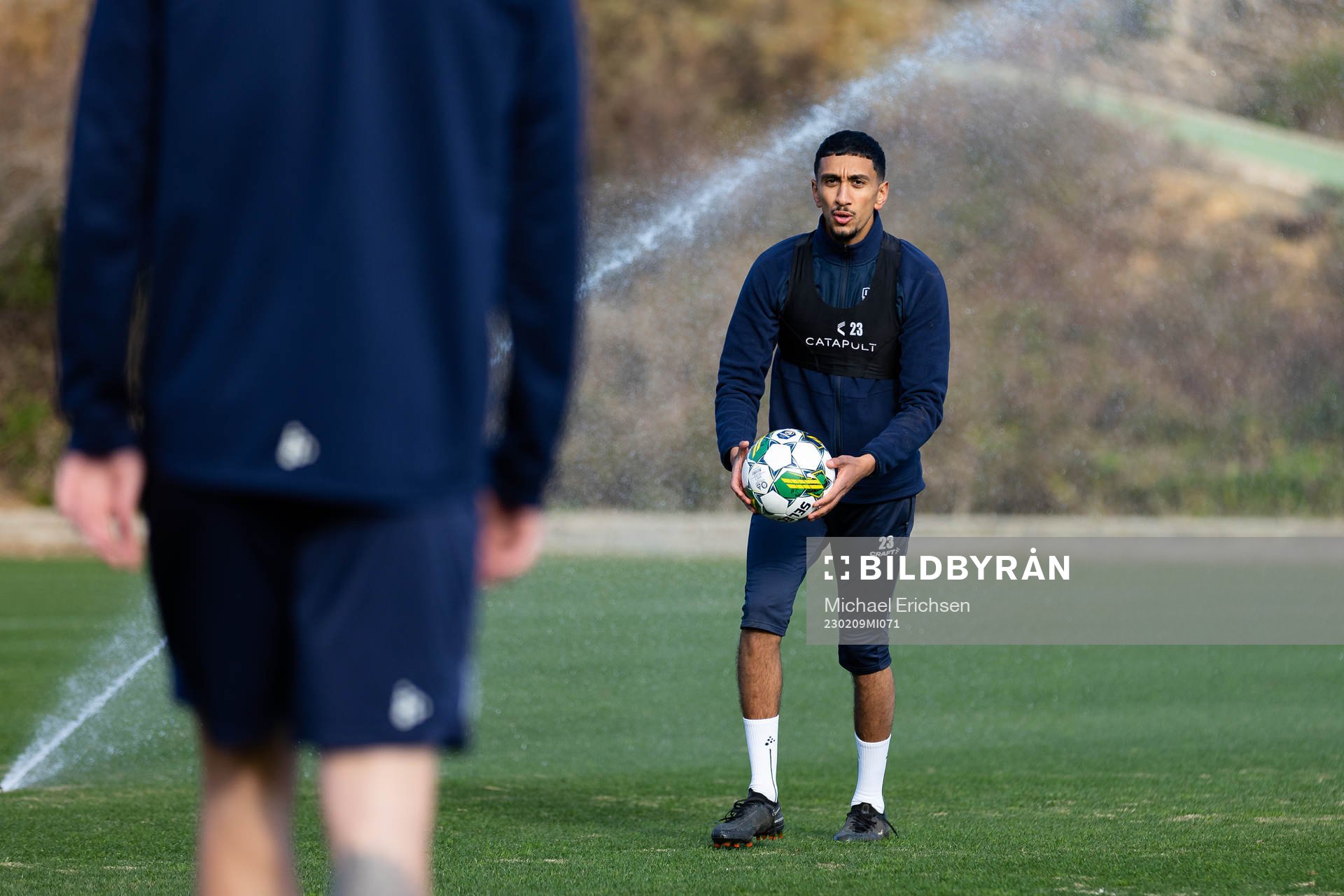 IFK Göteborgs Amir Al Amari under en träning med IFK Göteborg den 9 februari 2023 i Alicante, Torrevieja. 