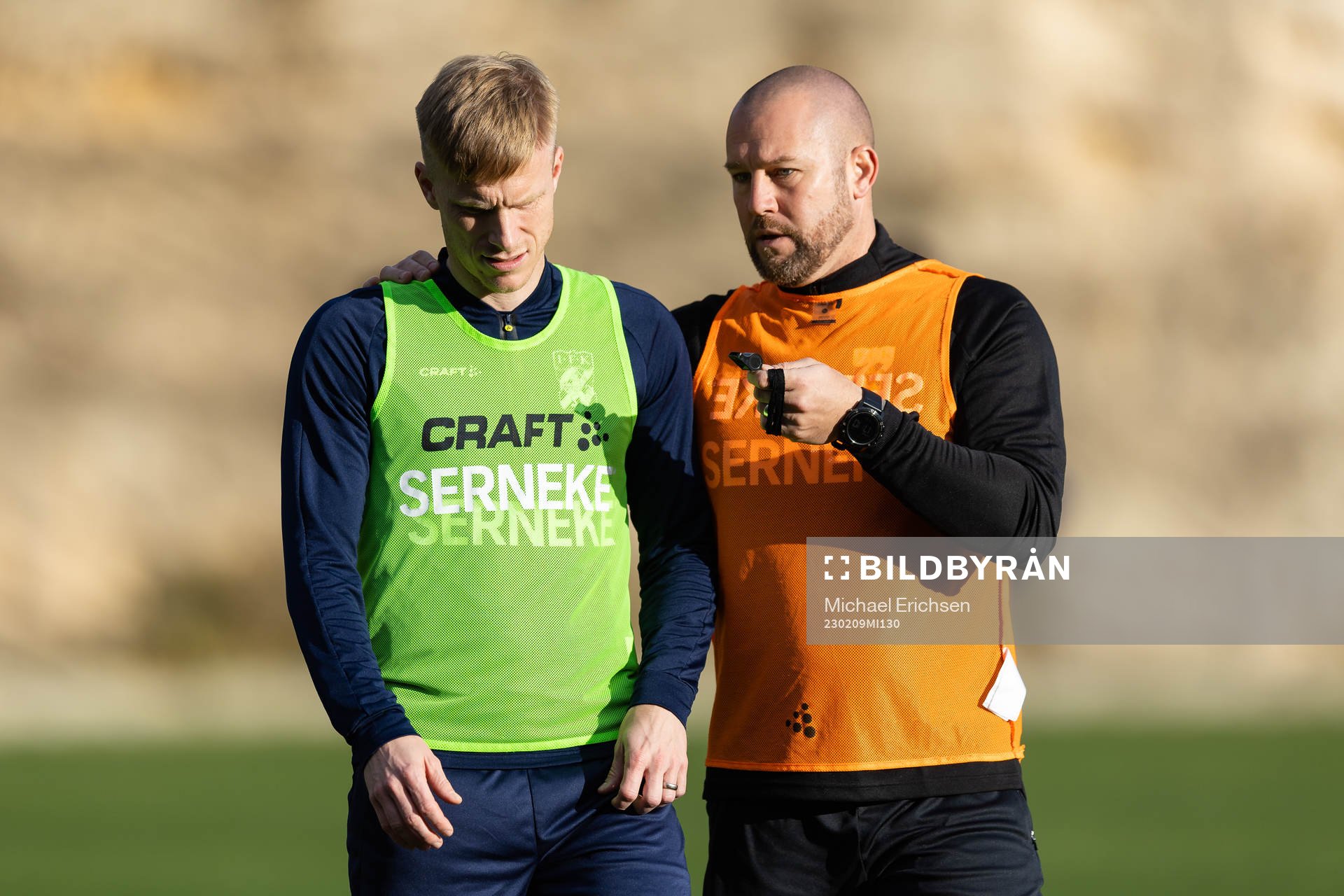 IFK Göteborgs Oscar Wendt och målvaktstränare Lee Baxter