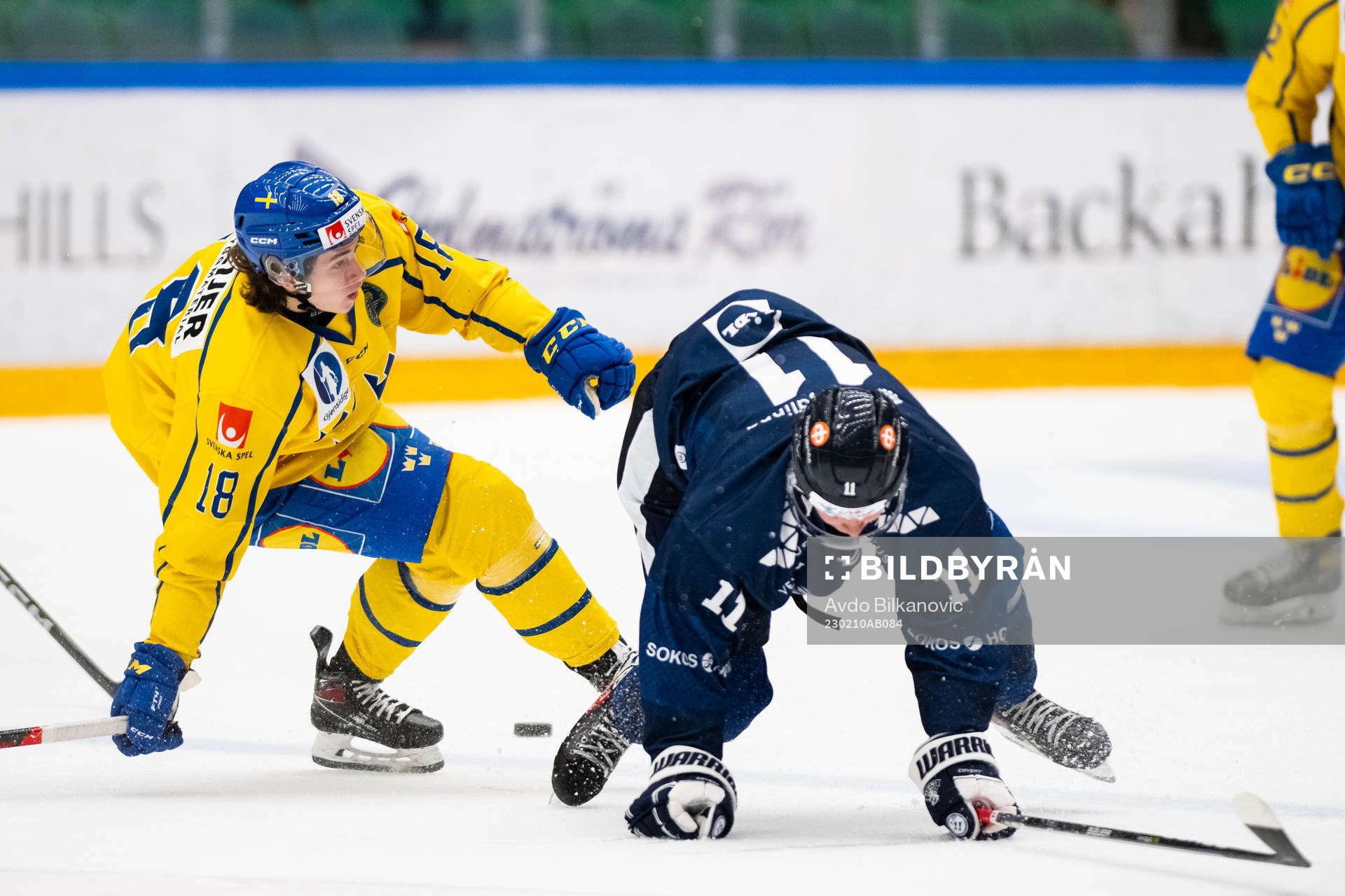Liam Engström of Sweden and Aaron Hakala of Finland