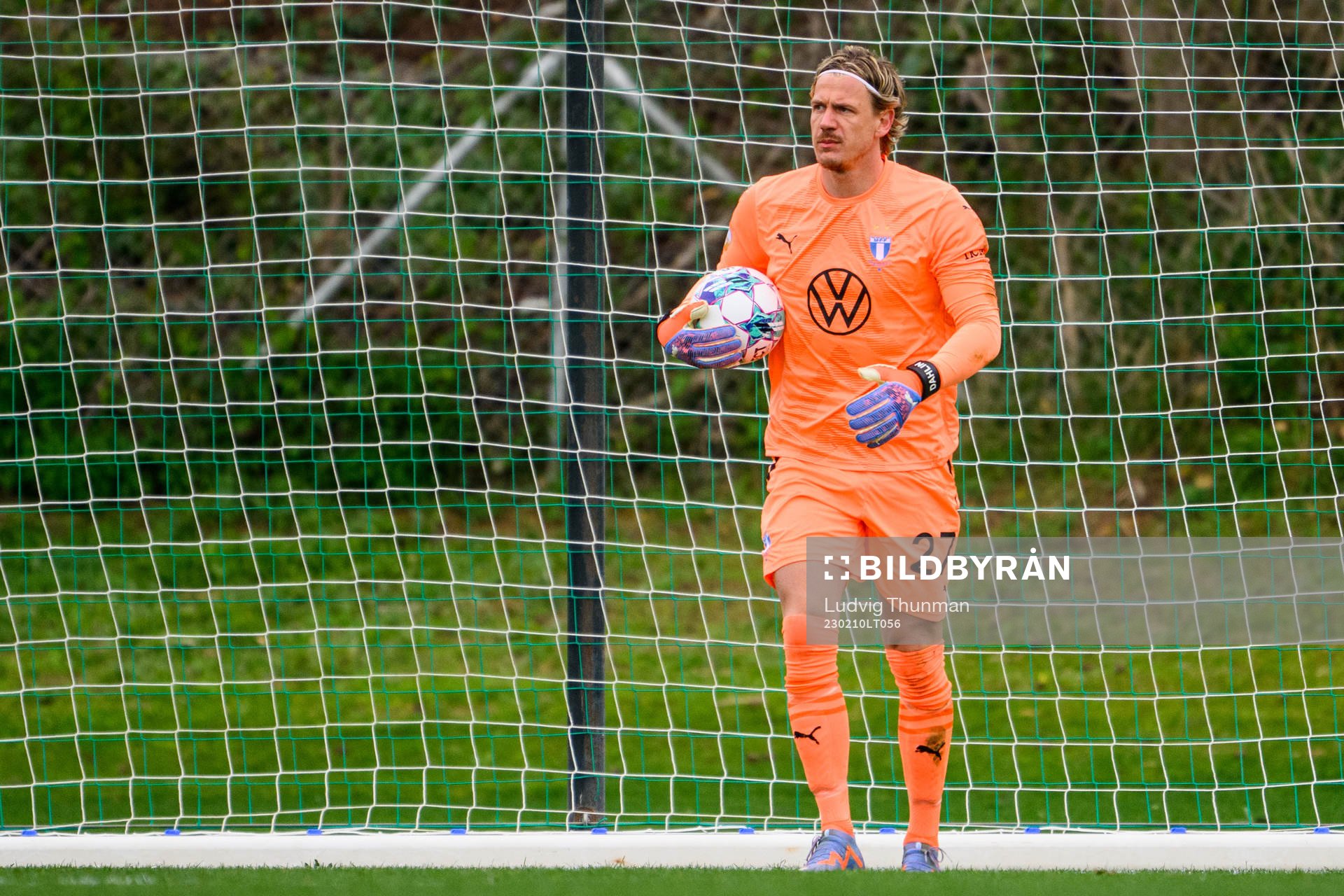 Goalkeeper Johan Dahlin of Malmö FF