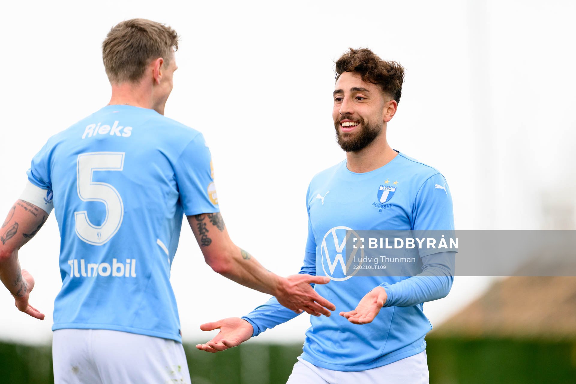 Moustafa Zeidan of Malmö FF celebrates