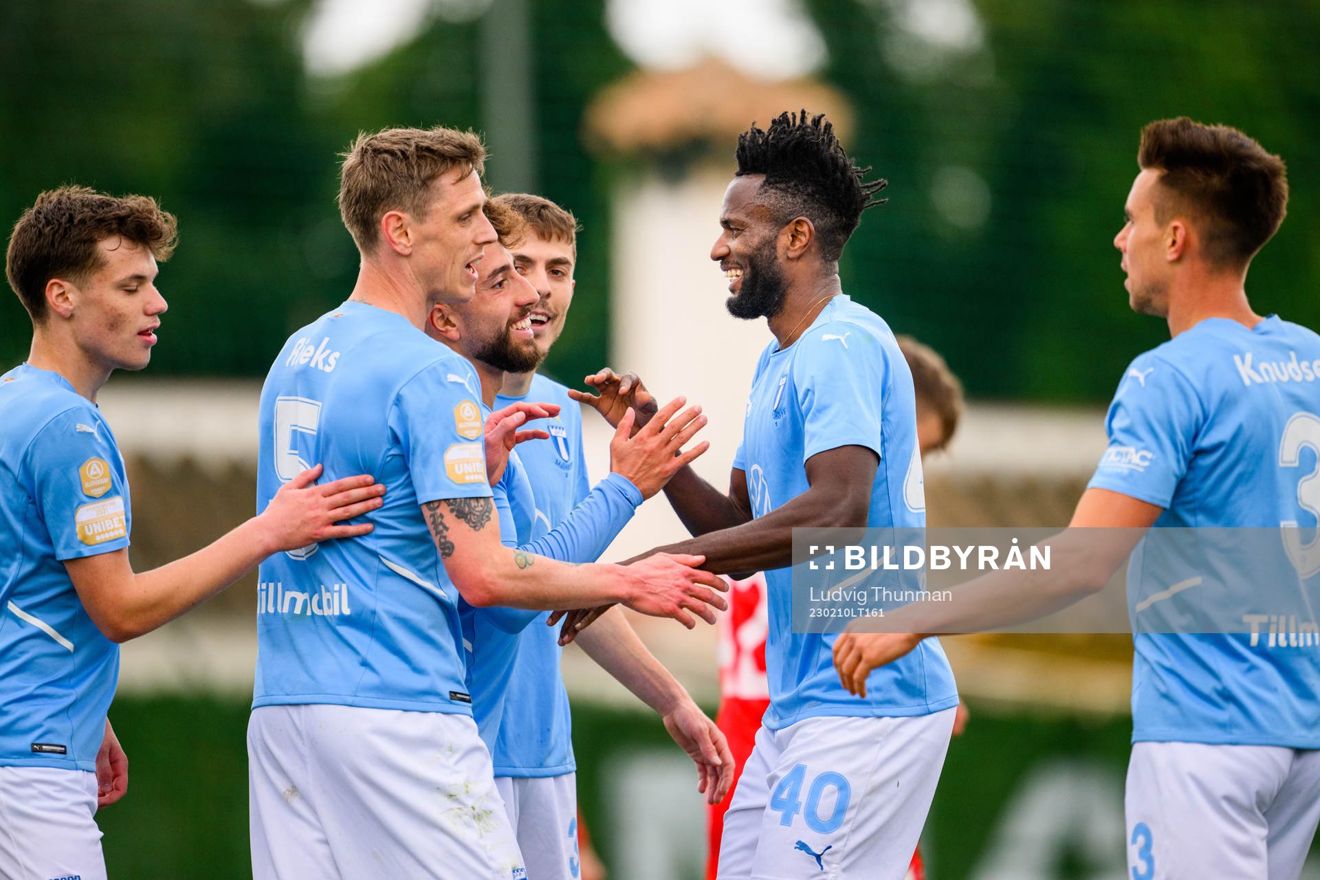 Players of Malmö FF celebrates