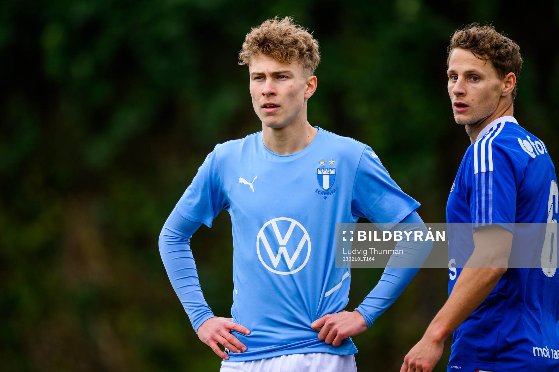 Hugo Bolin of Malmö FF and Vegar Eggen Hedenstad of