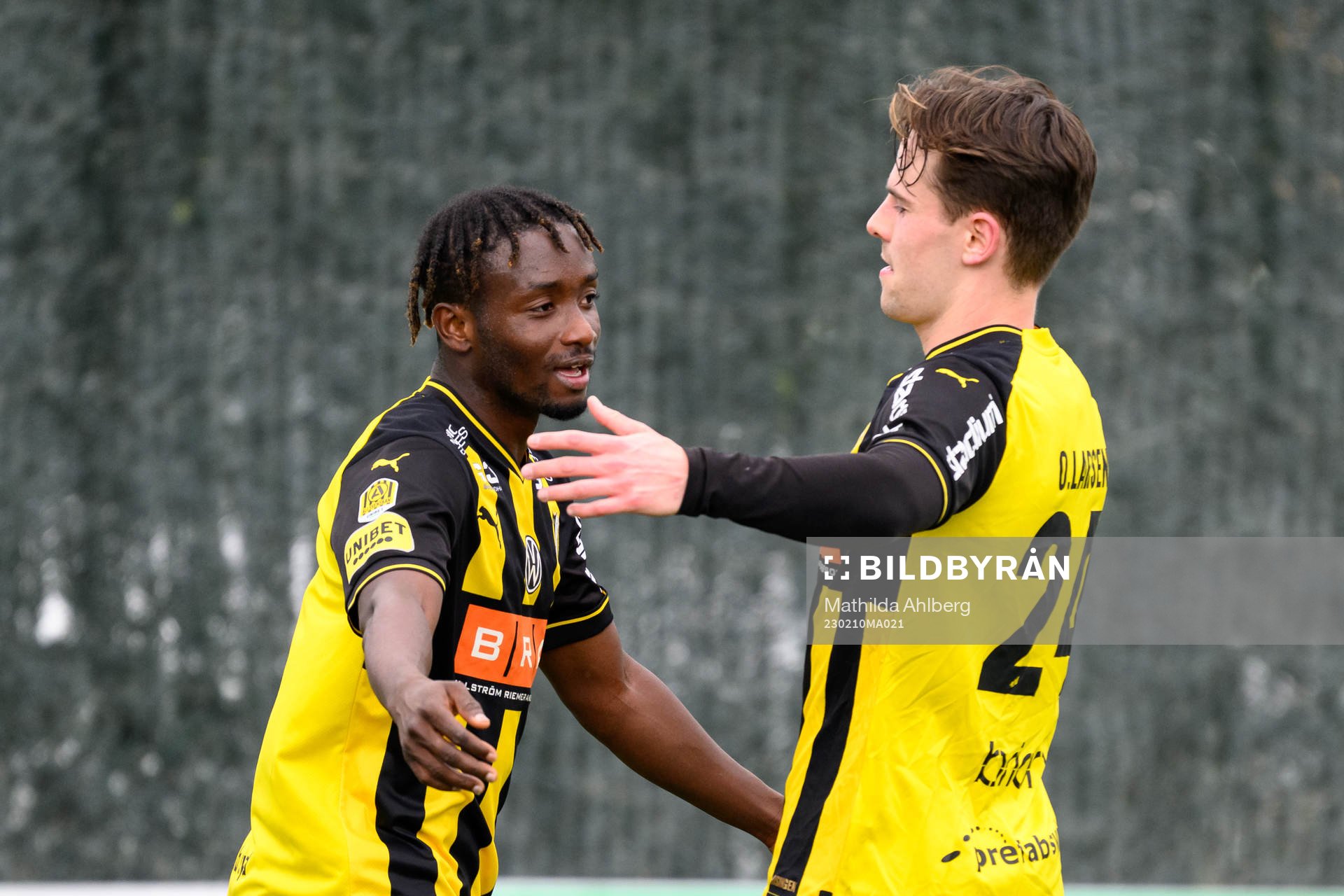Ibrahim Sadiq of Häcken celebrates
