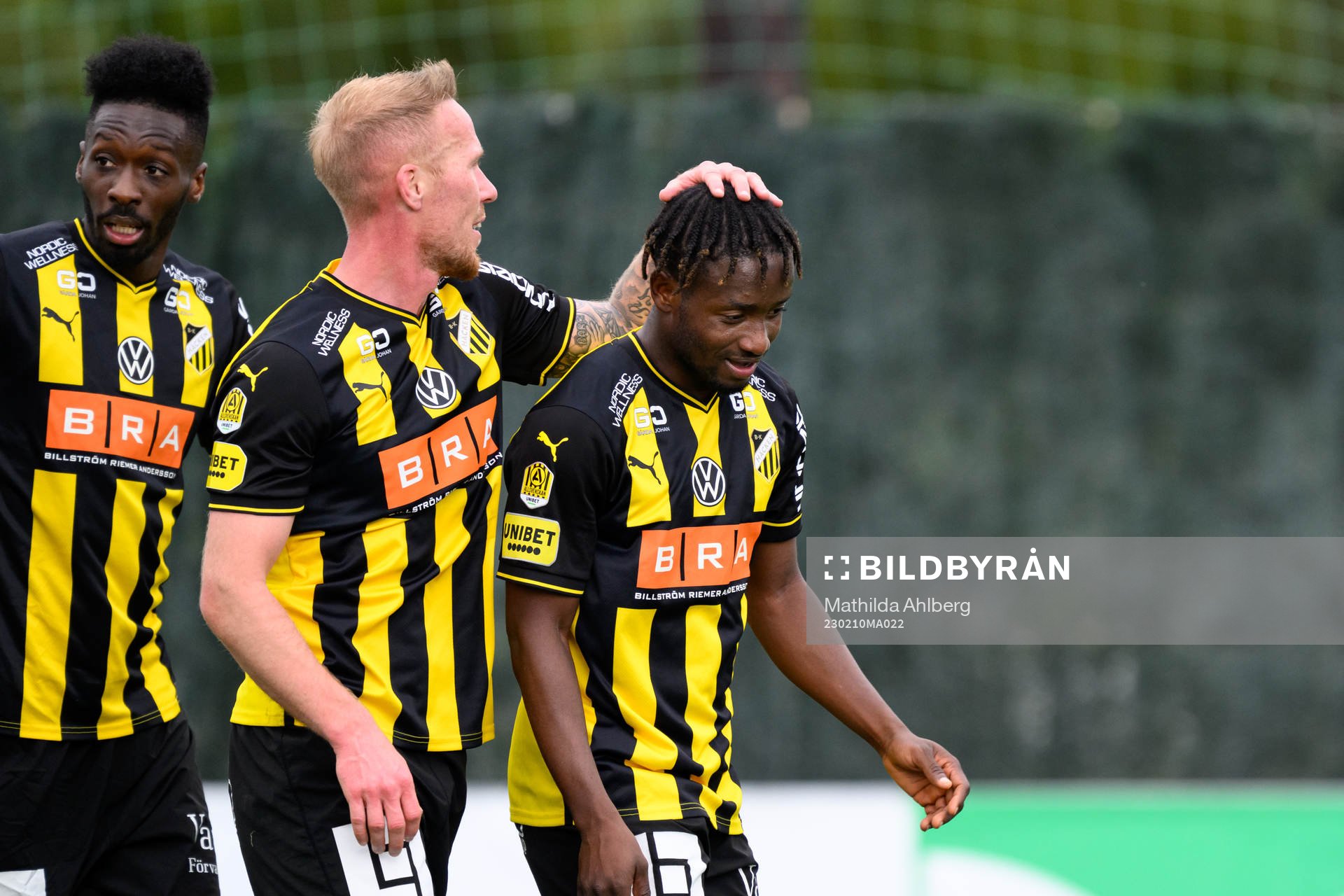 Ibrahim Sadiq of Häcken celebrates