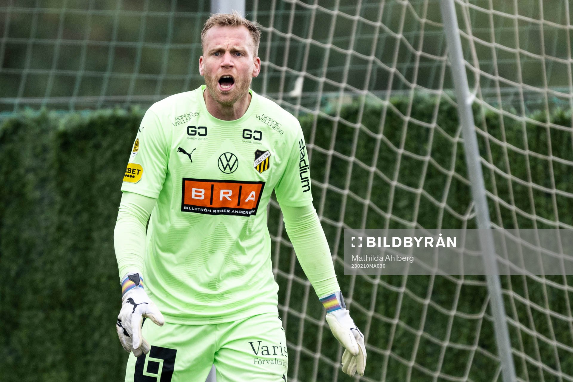 Goalkeeper Peter Abrahamsson of Häcken