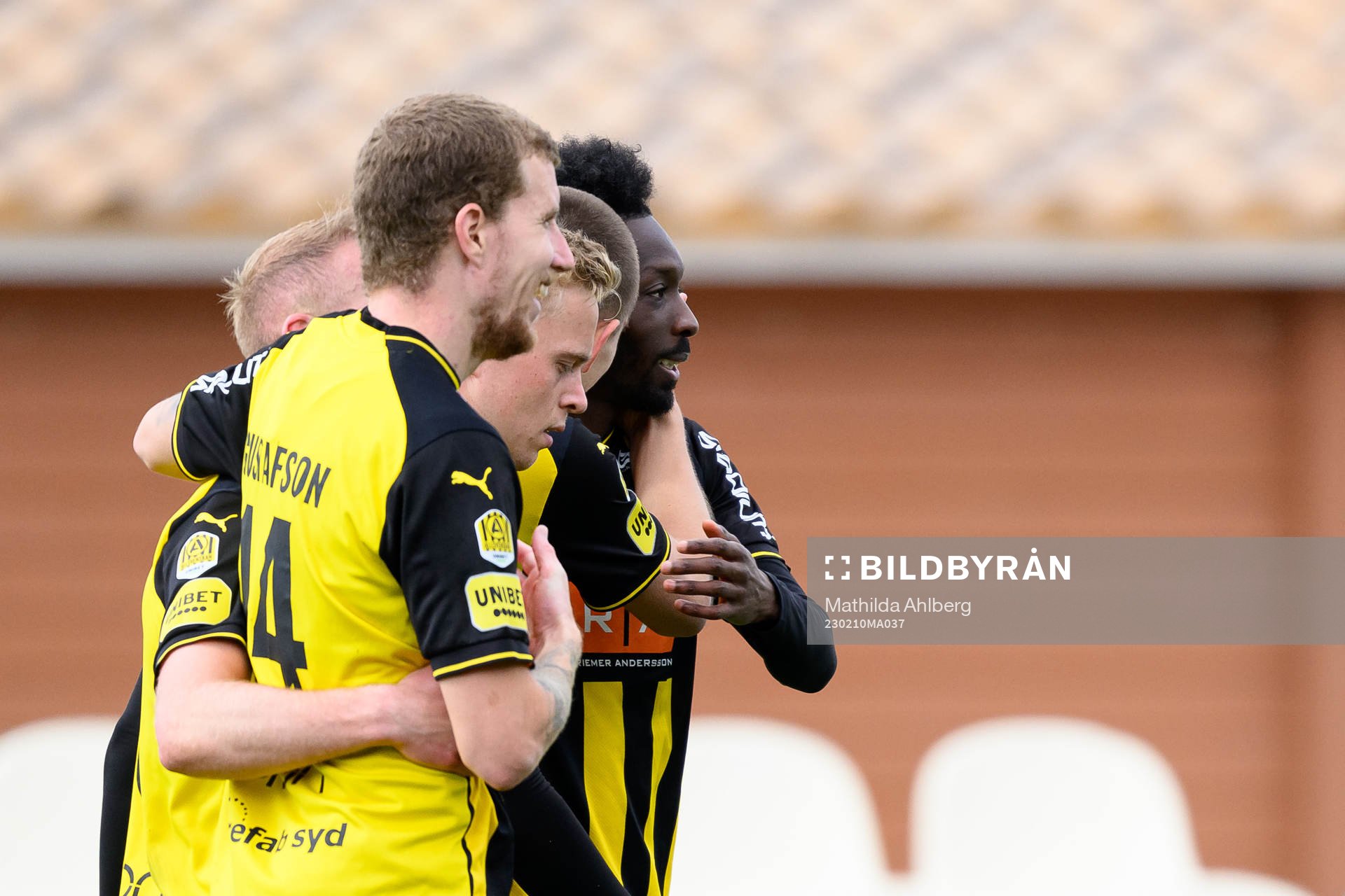 Blair Sebastian Turgott of Häcken celebrates