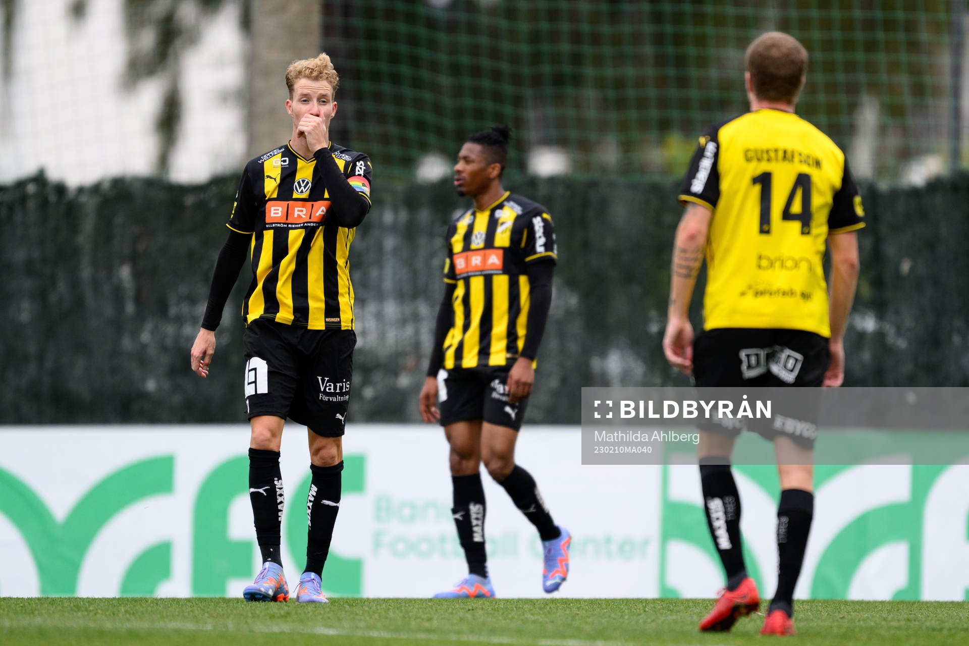 Samuel Gustafson of Häcken looks dejected