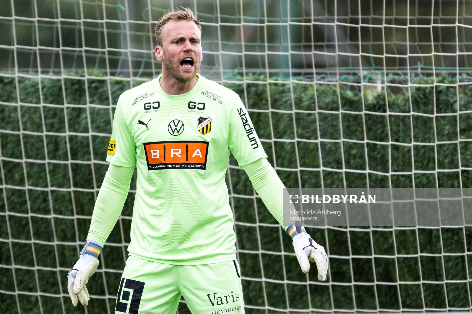 Goalkeeper Peter Abrahamsson of Häcken