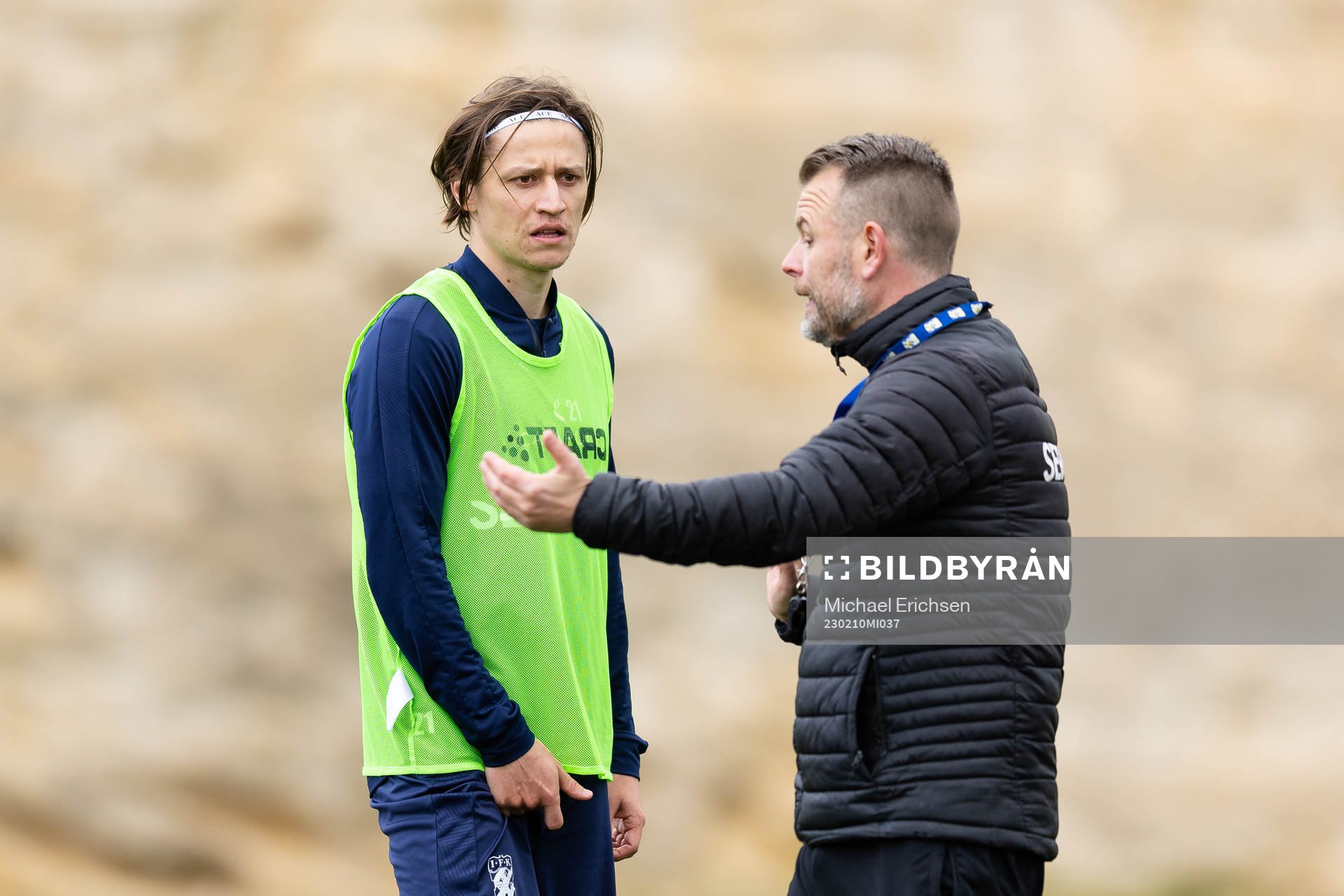 IFK Göteborgs Simon Thern och tränare Mikael Stahre