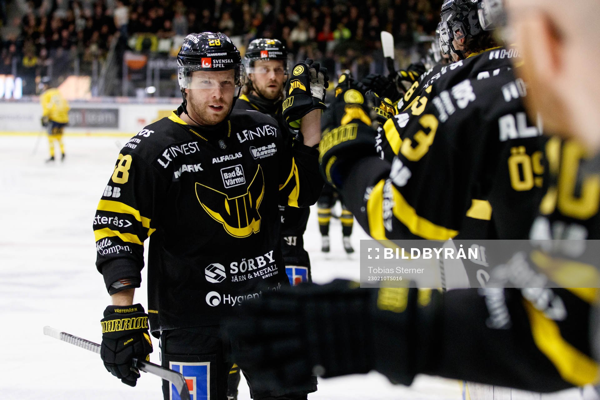 Lukas Zetterberg Västerås jublar